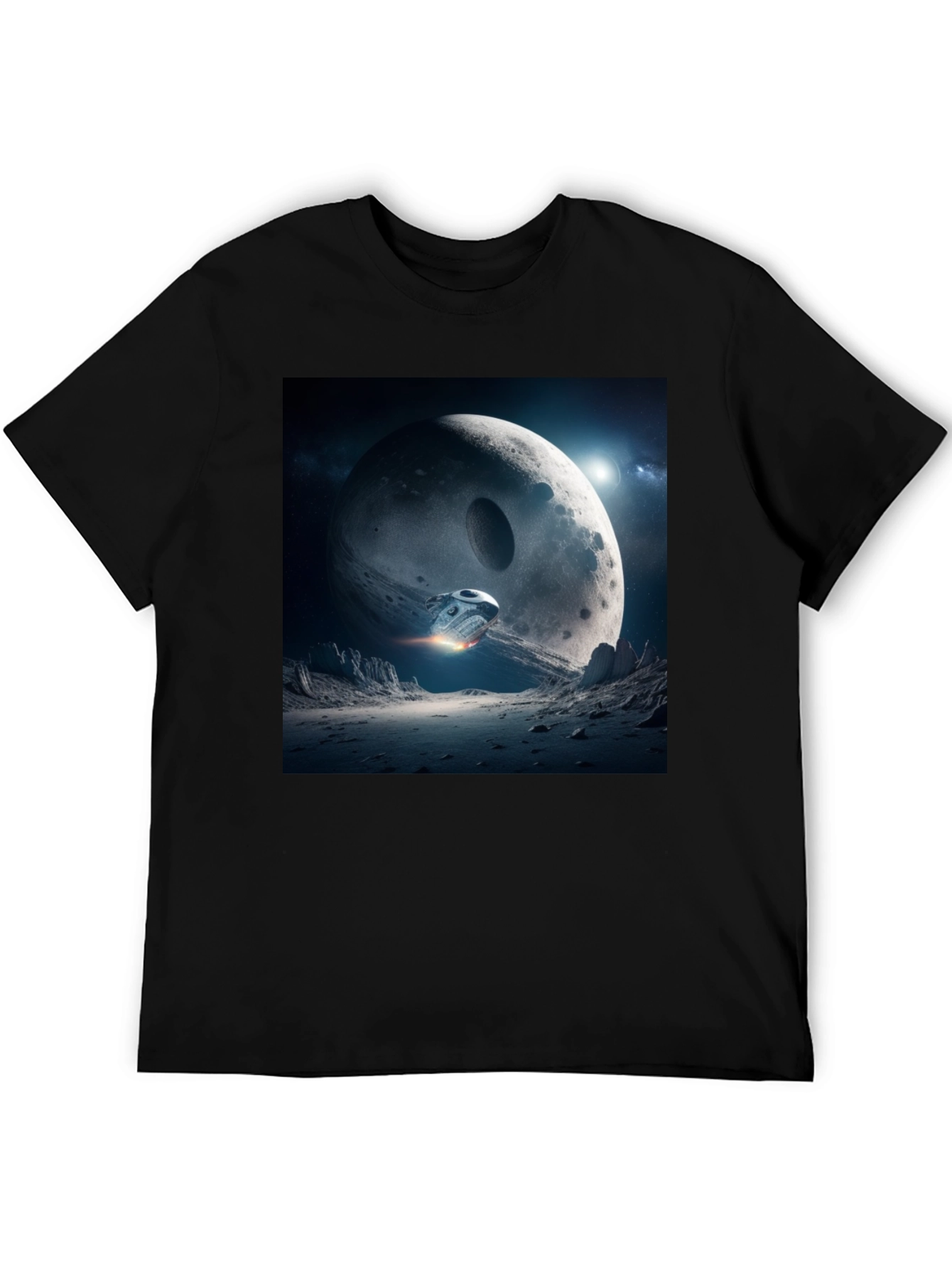 Sci-Fi Moon Landing Graphic Tee