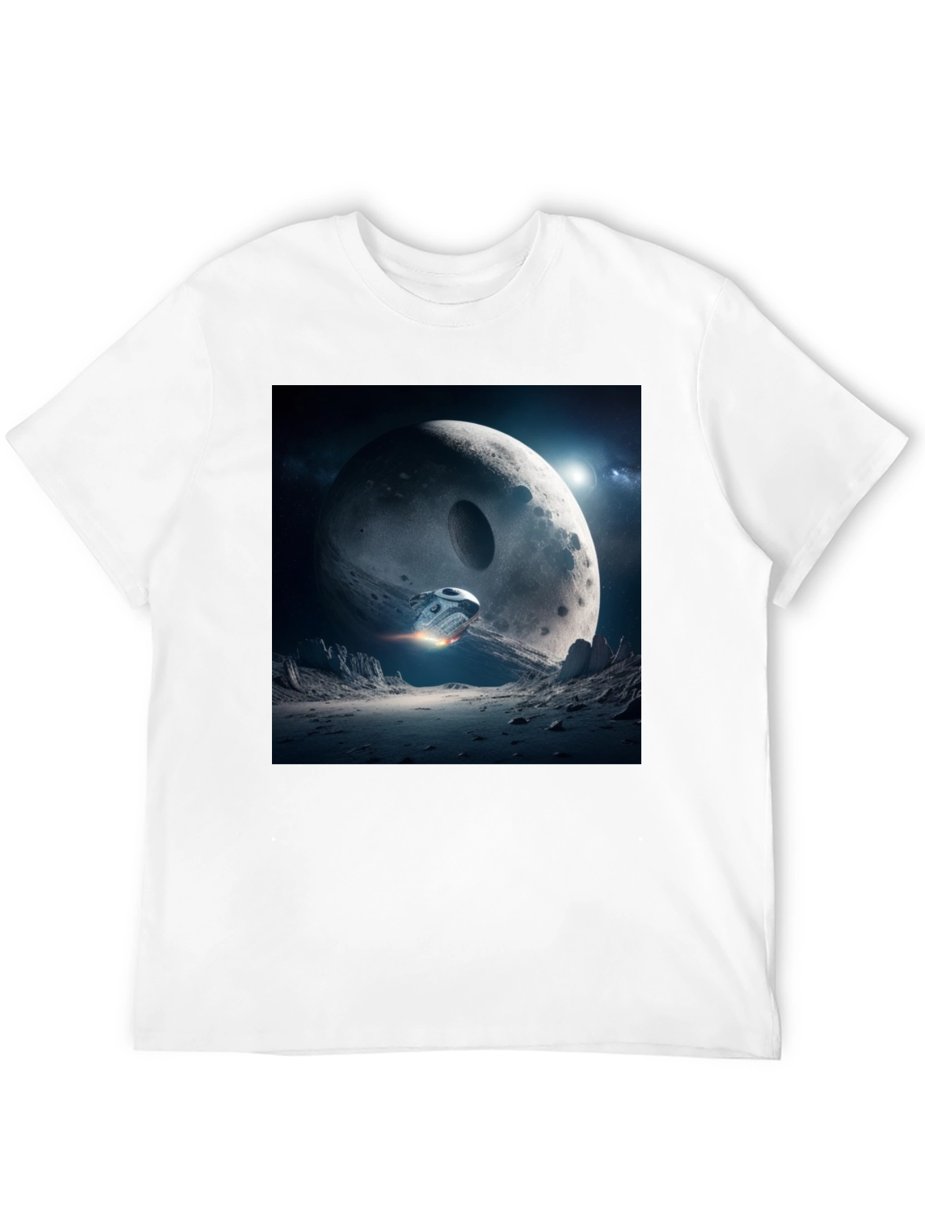Sci-Fi Moon Landing Graphic Tee
