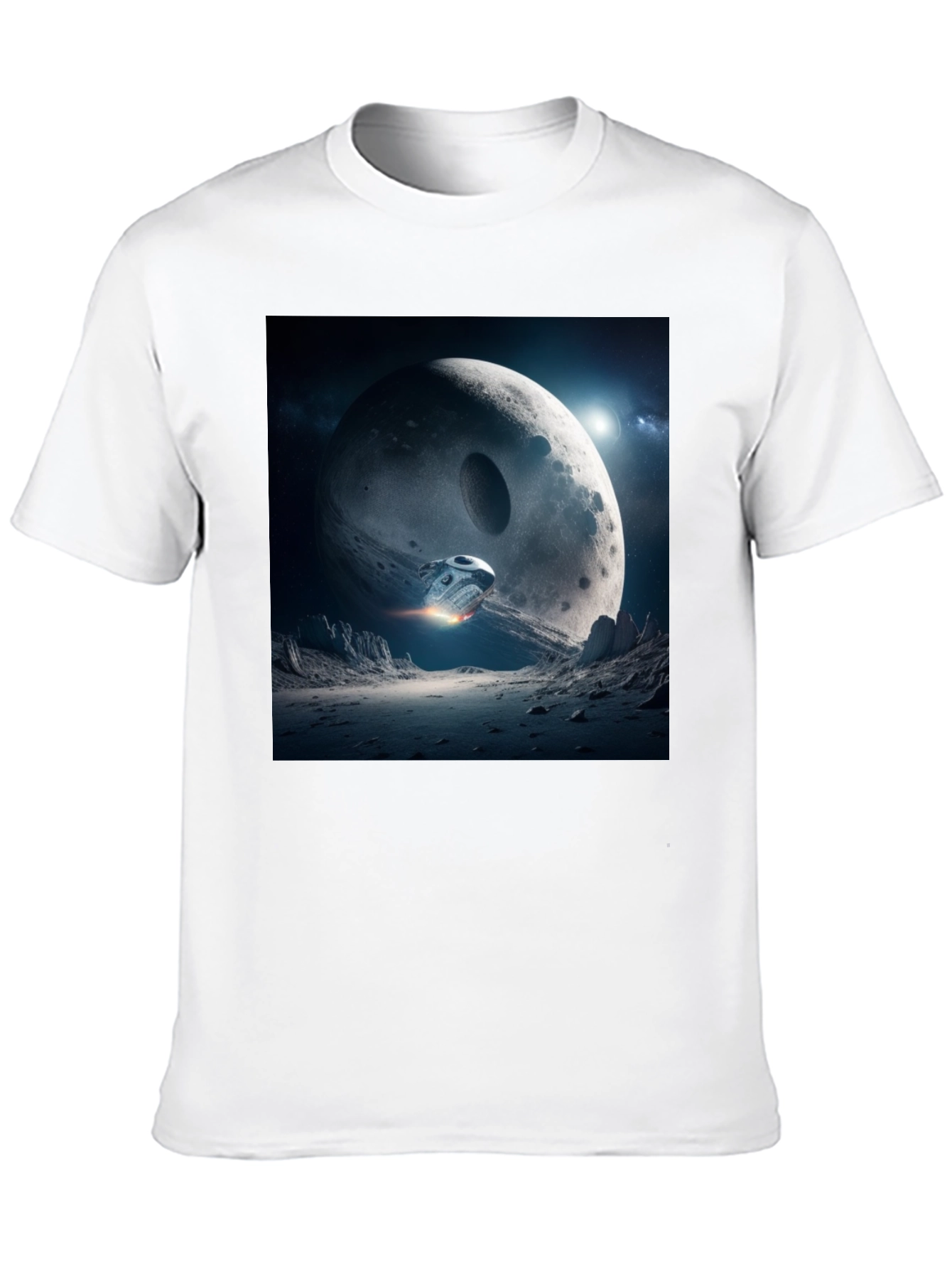 Sci-Fi Moon Landing Graphic Tee