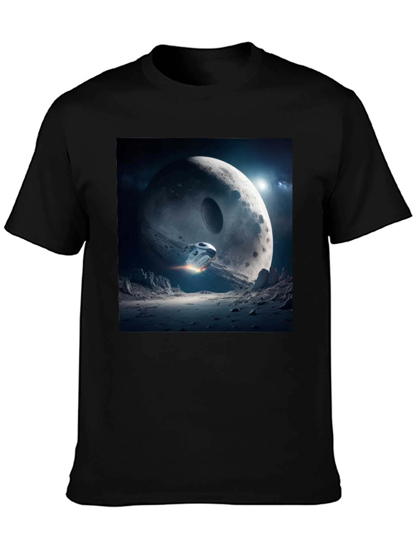 Sci-Fi Moon Landing Graphic Tee