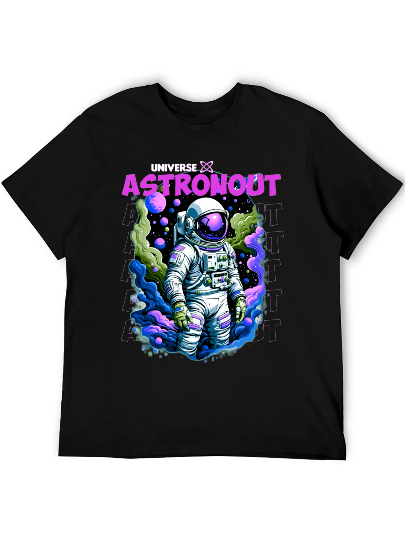 Universe Astronaut Graphic T-Shirt