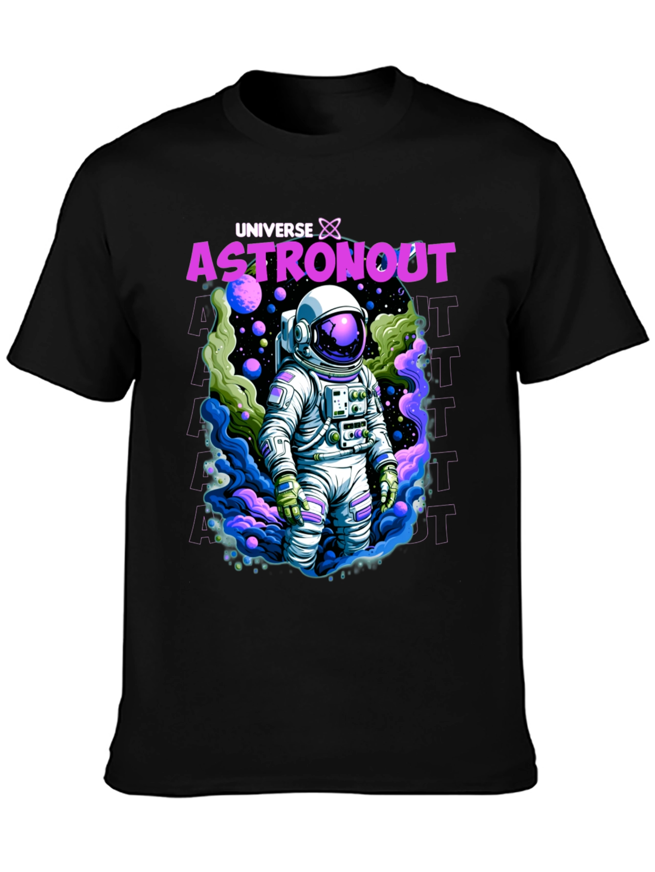 Universe Astronaut Graphic T-Shirt