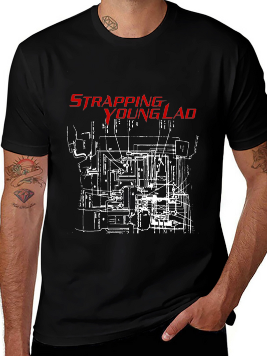 Strapping Young Lad Graphic T-Shirt - Black