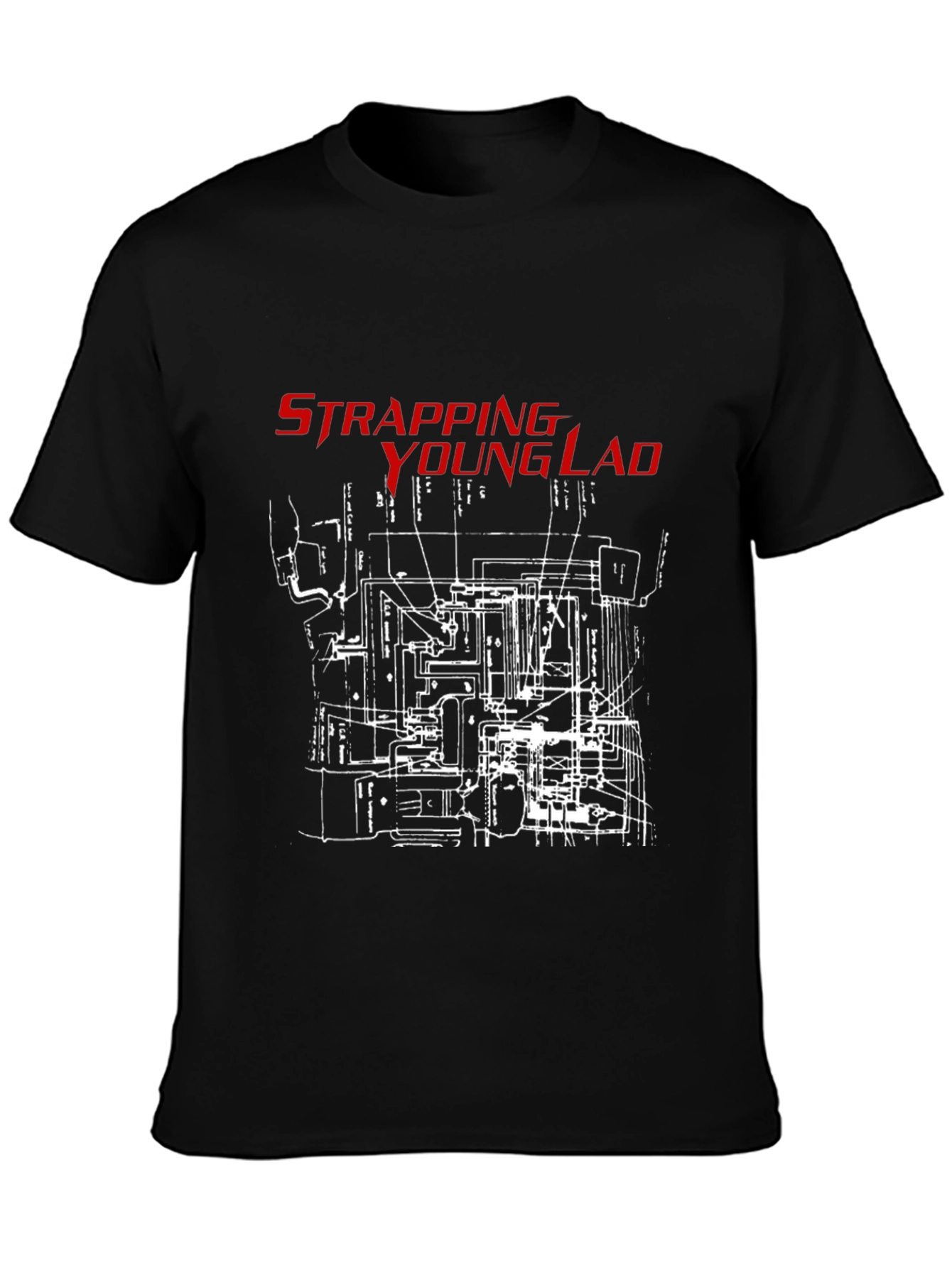 Strapping Young Lad Graphic T-Shirt - Black