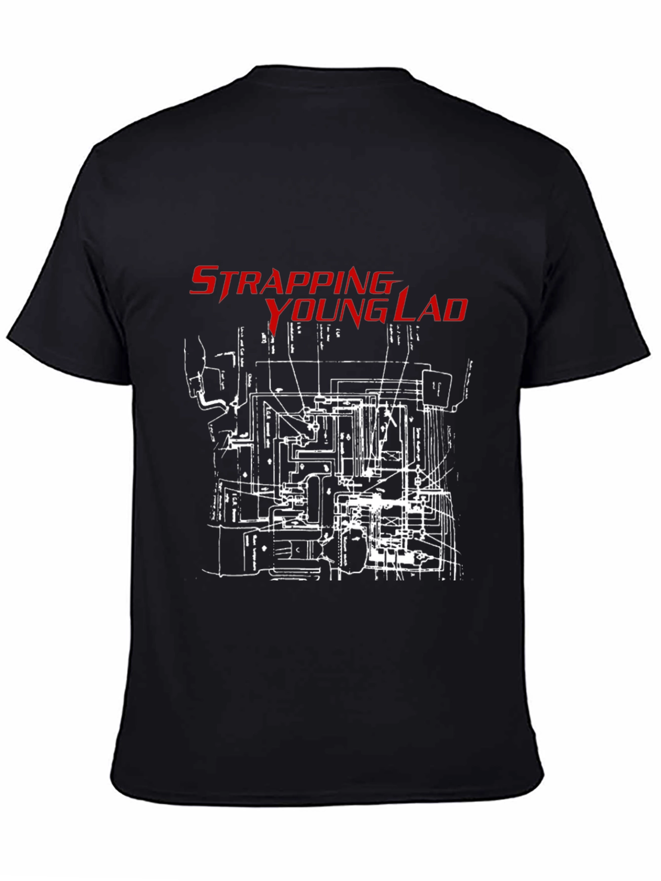 Strapping Young Lad Graphic T-Shirt - Black