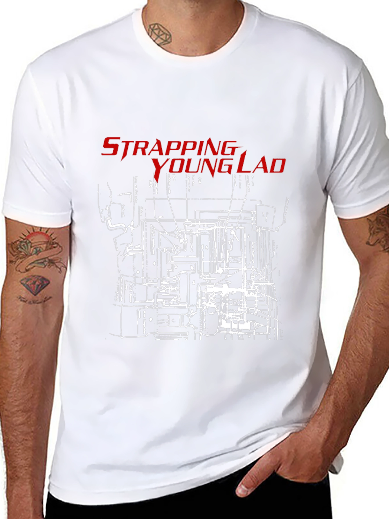 Strapping Young Lad Graphic T-Shirt - Black