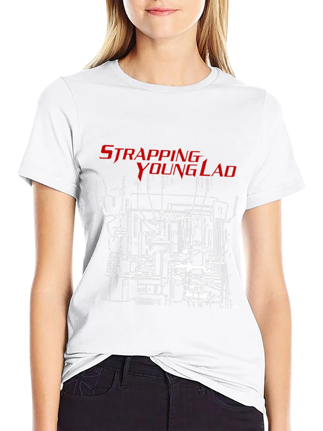 Strapping Young Lad Graphic T-Shirt - Black