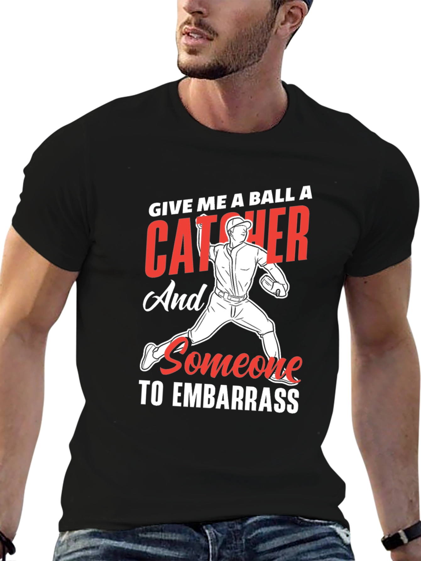 Baseball Catcher Embarrass T-Shirt