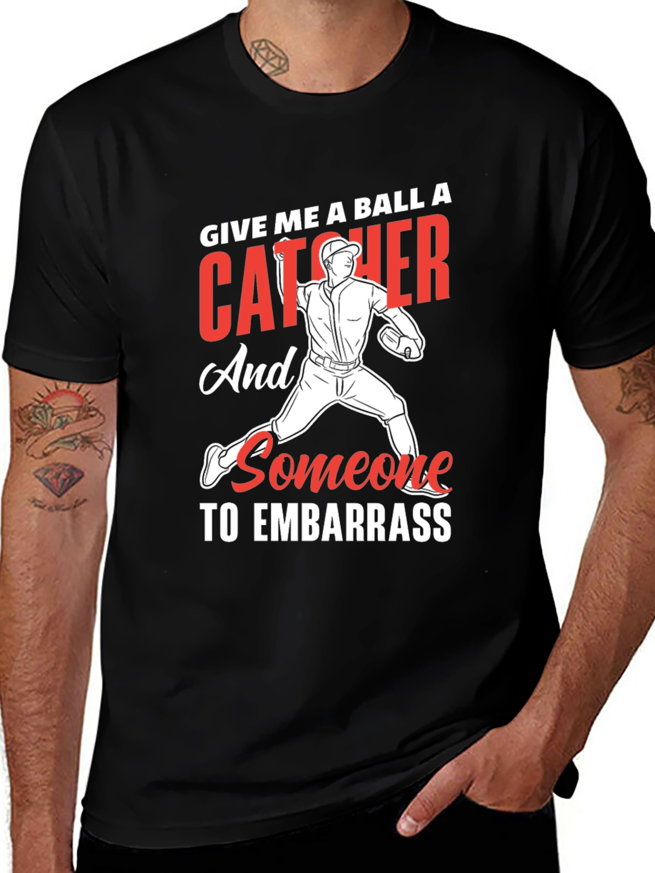Baseball Catcher Embarrass T-Shirt