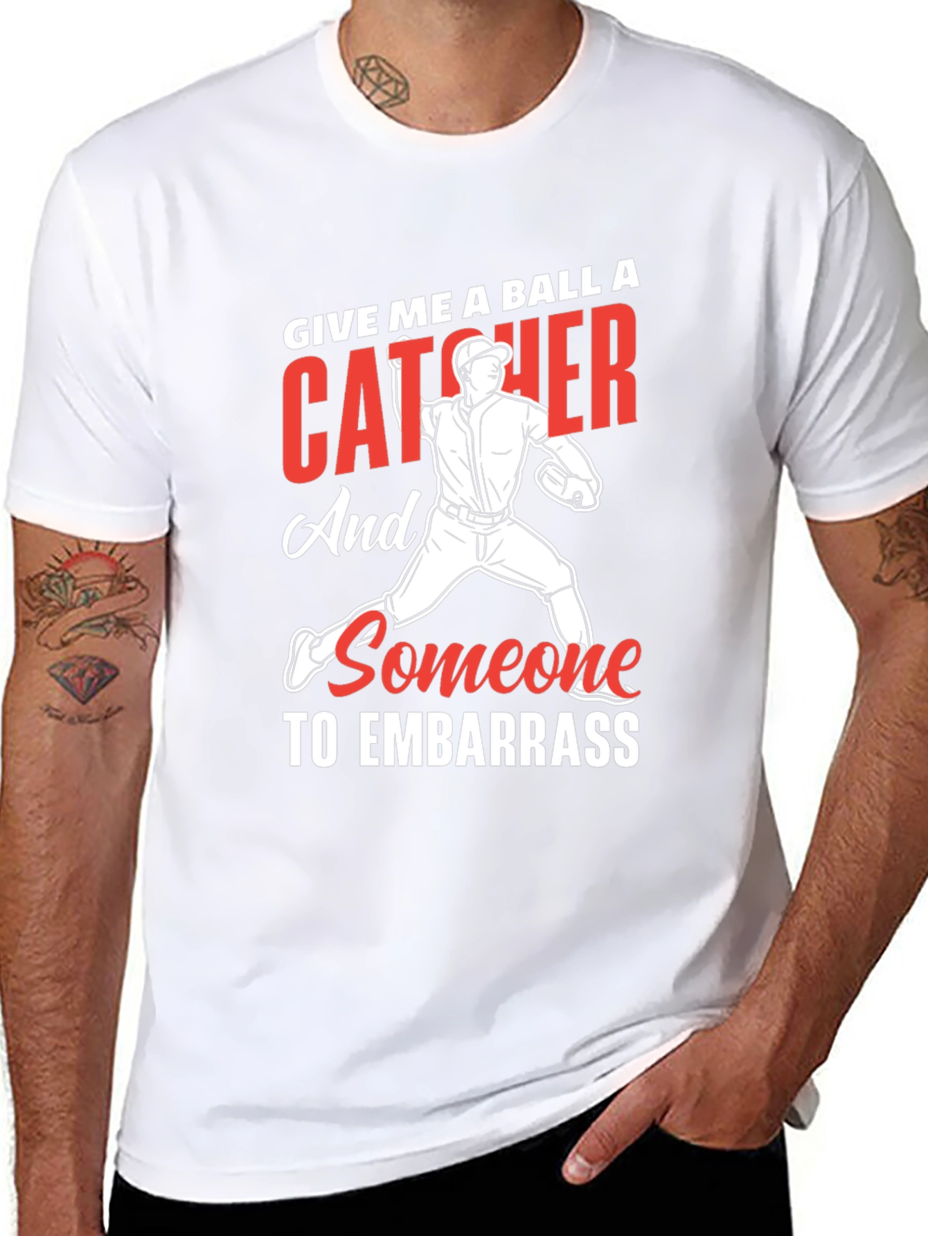 Baseball Catcher Embarrass T-Shirt