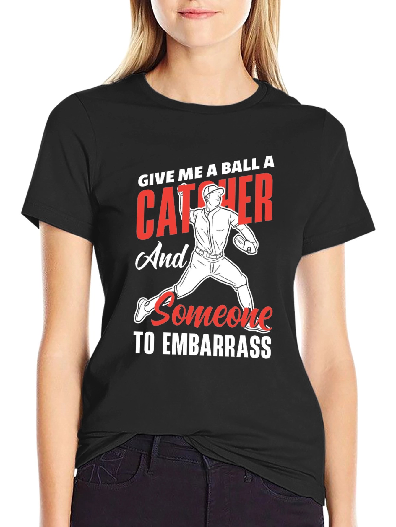 Baseball Catcher Embarrass T-Shirt