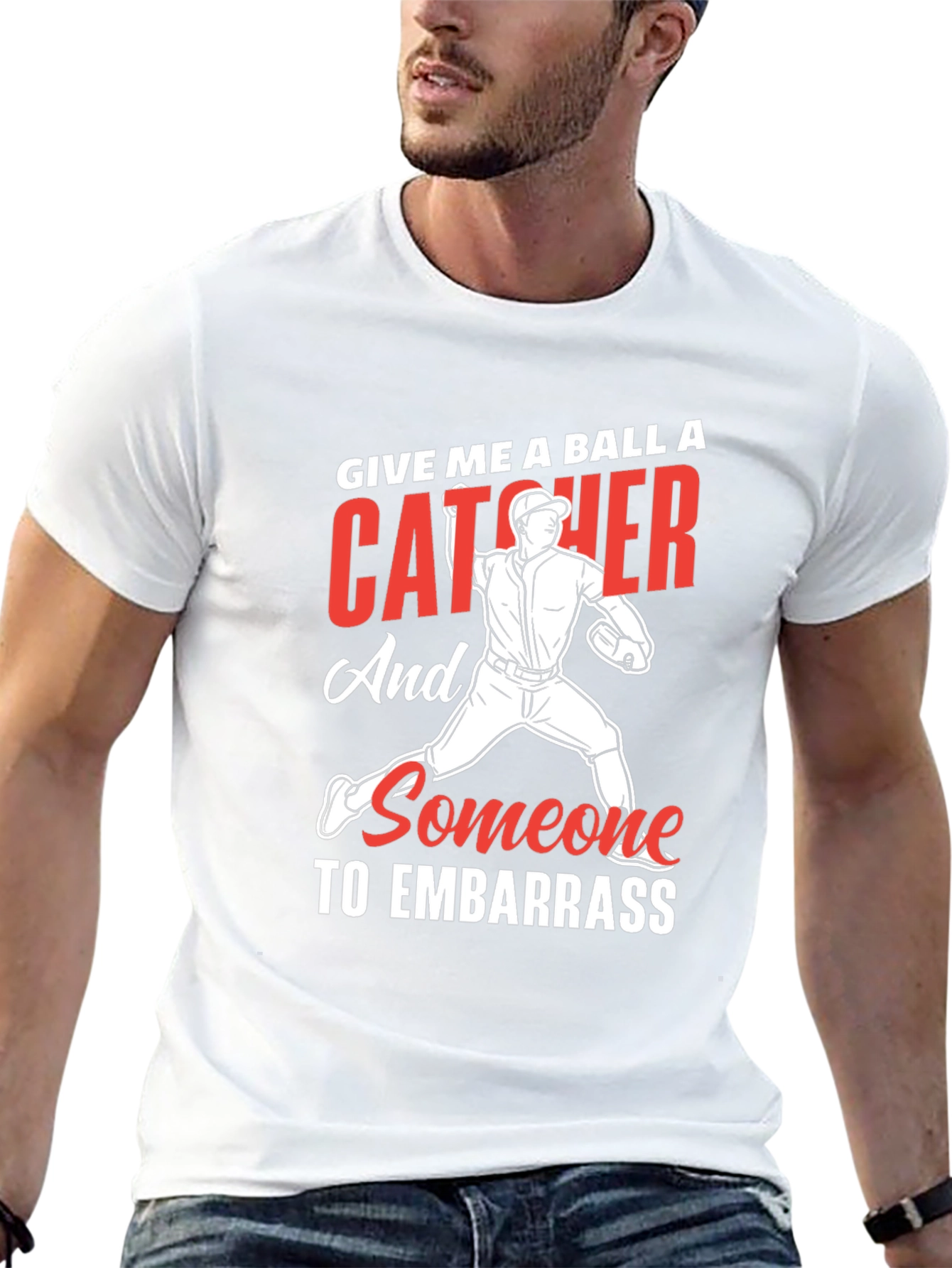 Baseball Catcher Embarrass T-Shirt