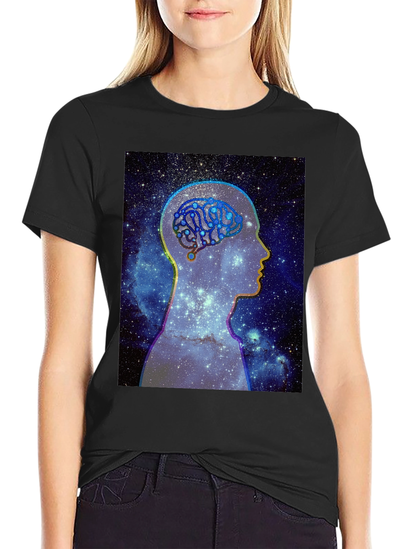 Cosmic Brain T-Shirt - Unisex Black Tee