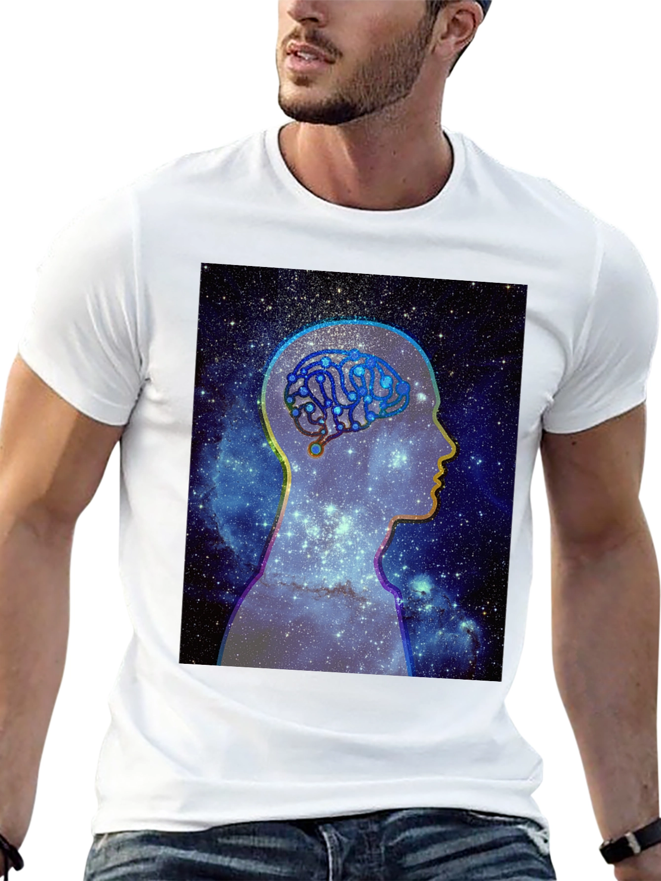 Cosmic Brain T-Shirt - Unisex Black Tee