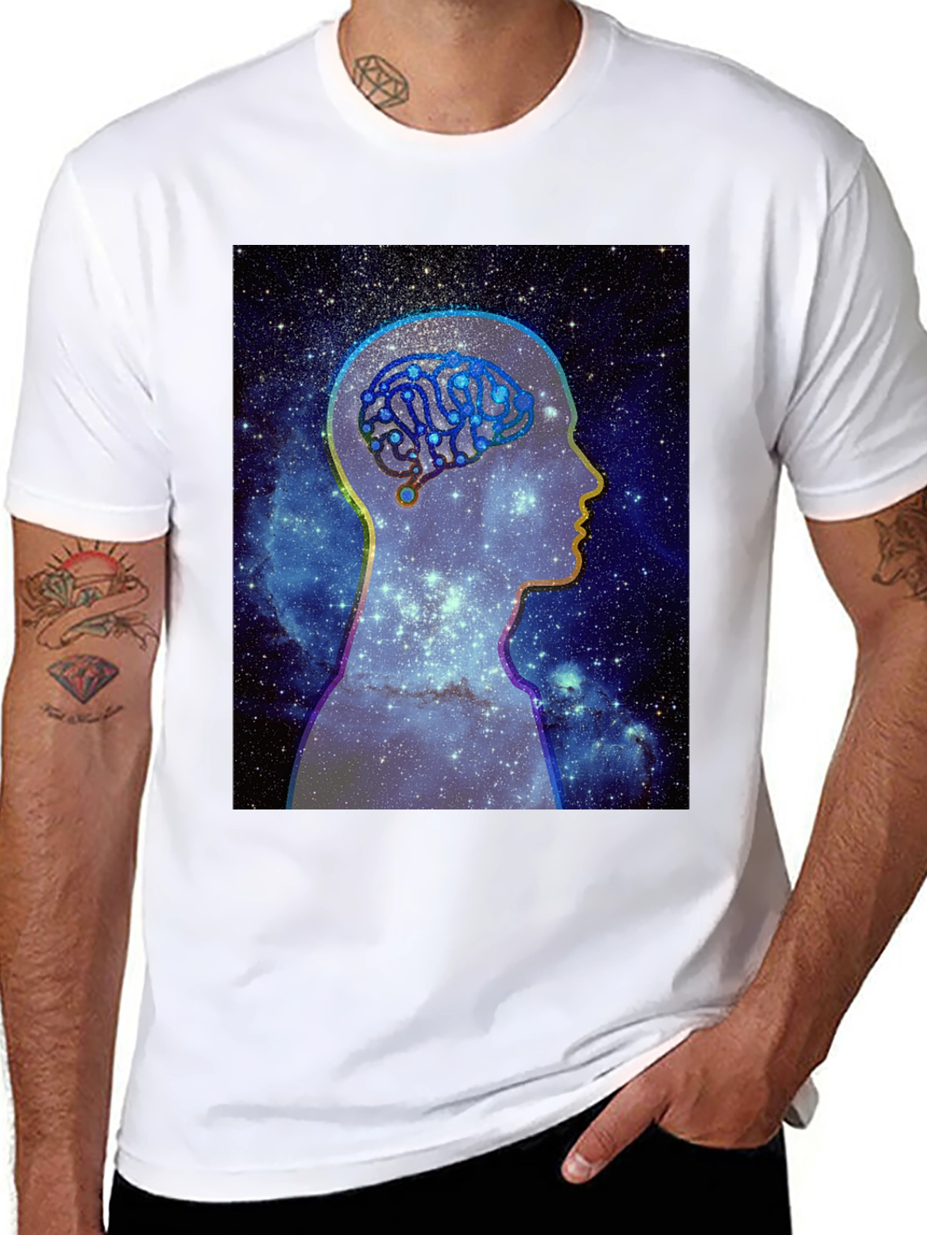 Cosmic Brain T-Shirt - Unisex Black Tee