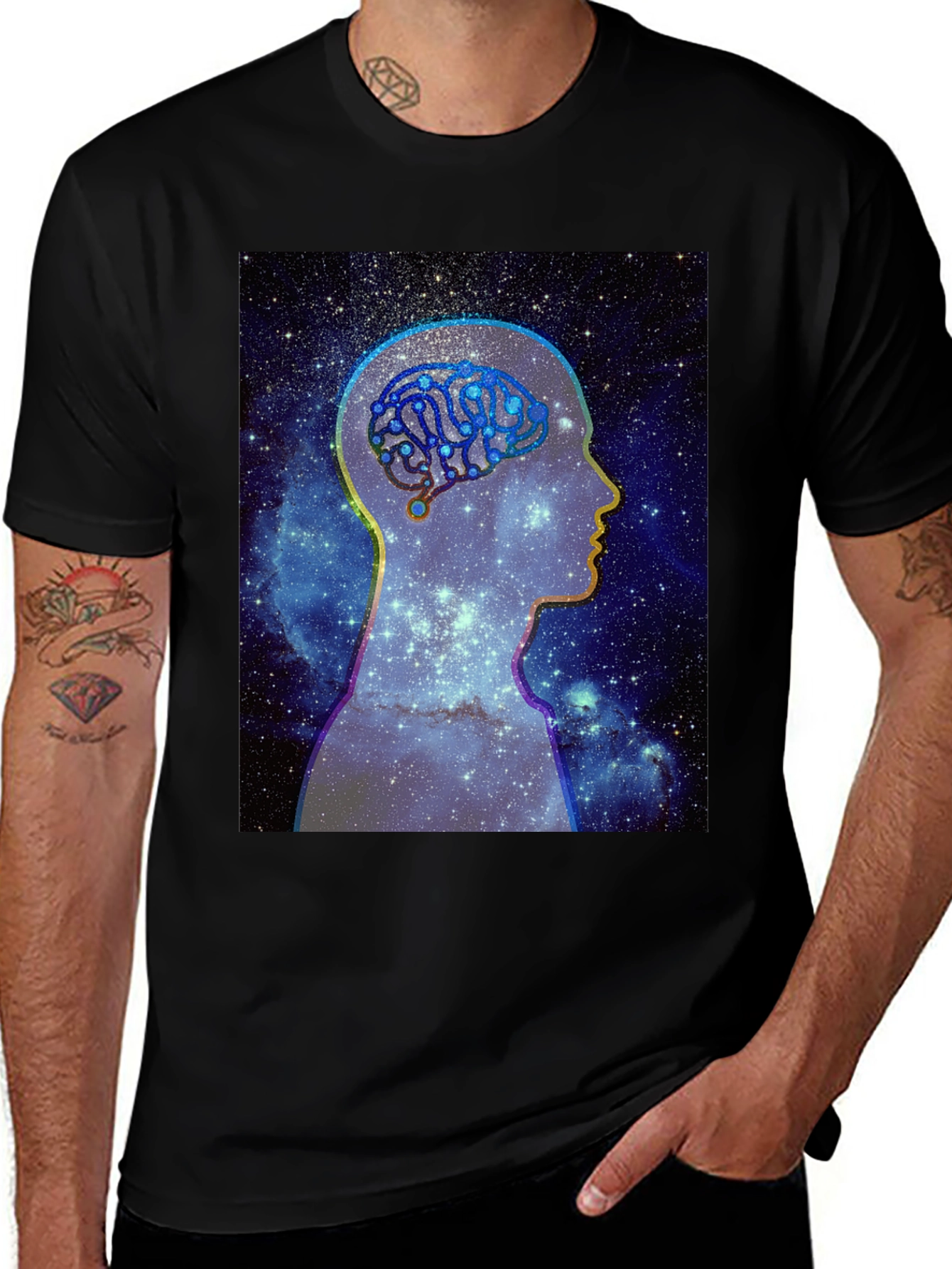 Cosmic Brain T-Shirt - Unisex Black Tee