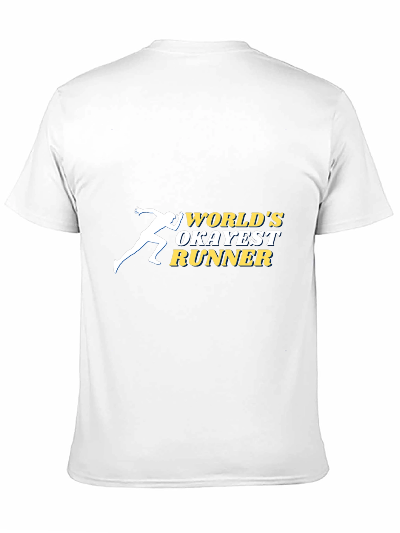 Worlds Okayest Runner Black Graphic T-Shirt