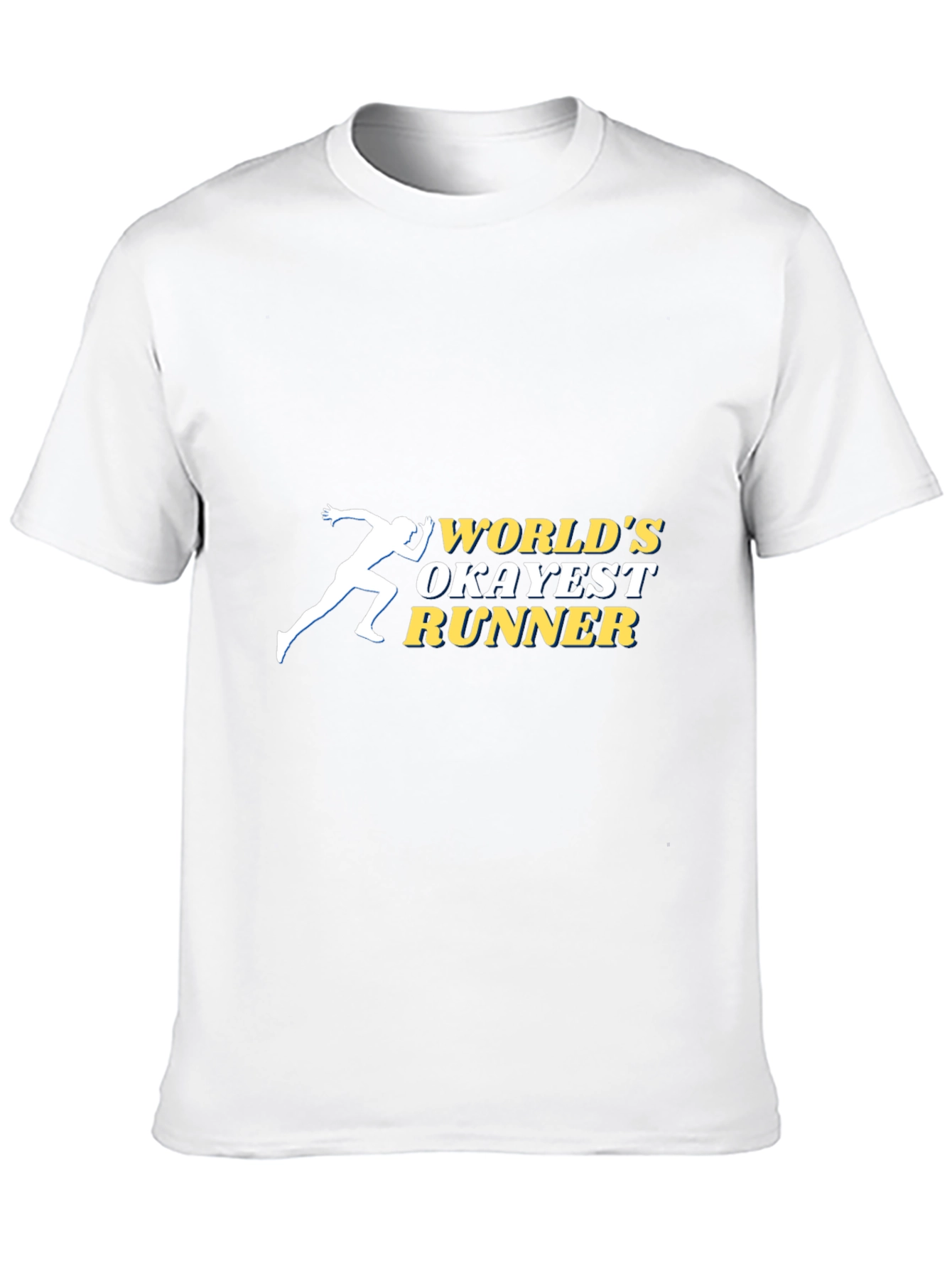 Worlds Okayest Runner Black Graphic T-Shirt