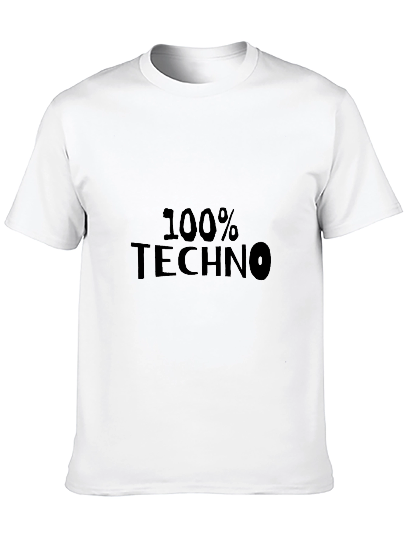 100% Techno Black Graphic Tee