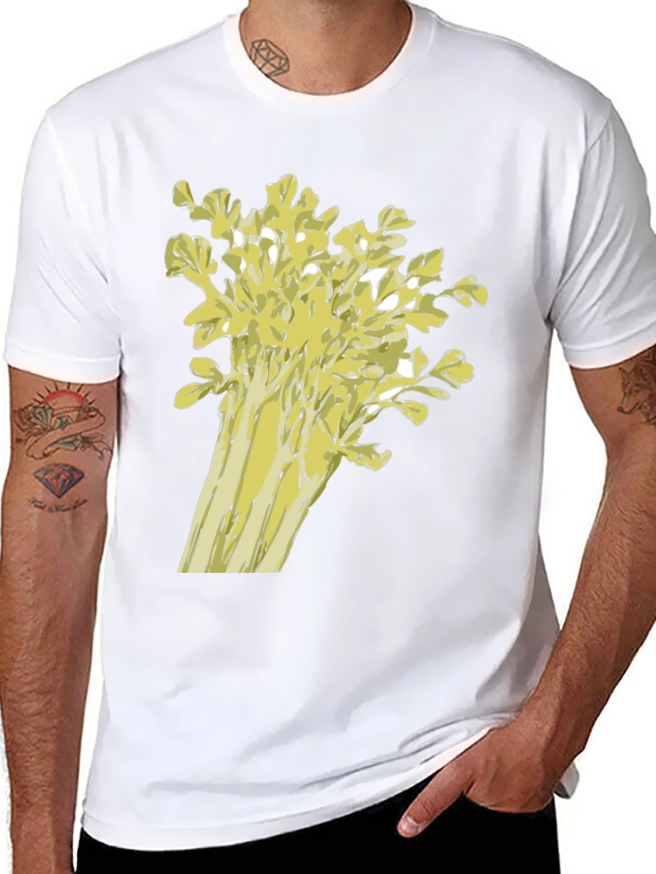 Celery Graphic Tee - Quirky & Fun!