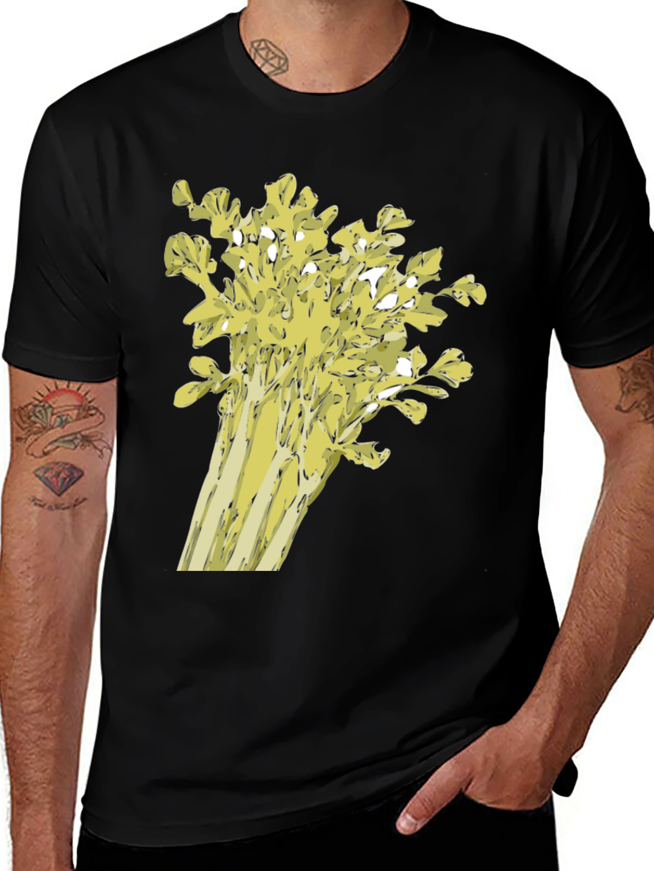 Celery Graphic Tee - Quirky & Fun!