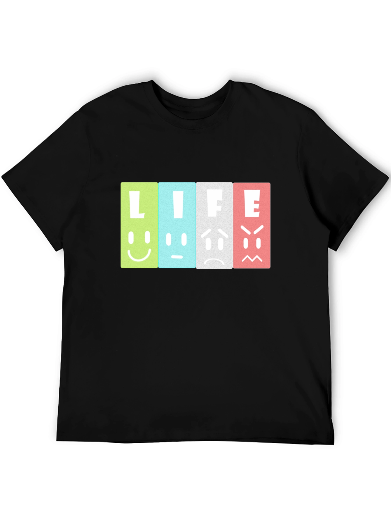 Life Moods Graphic Tee - Black Unisex T-Shirt