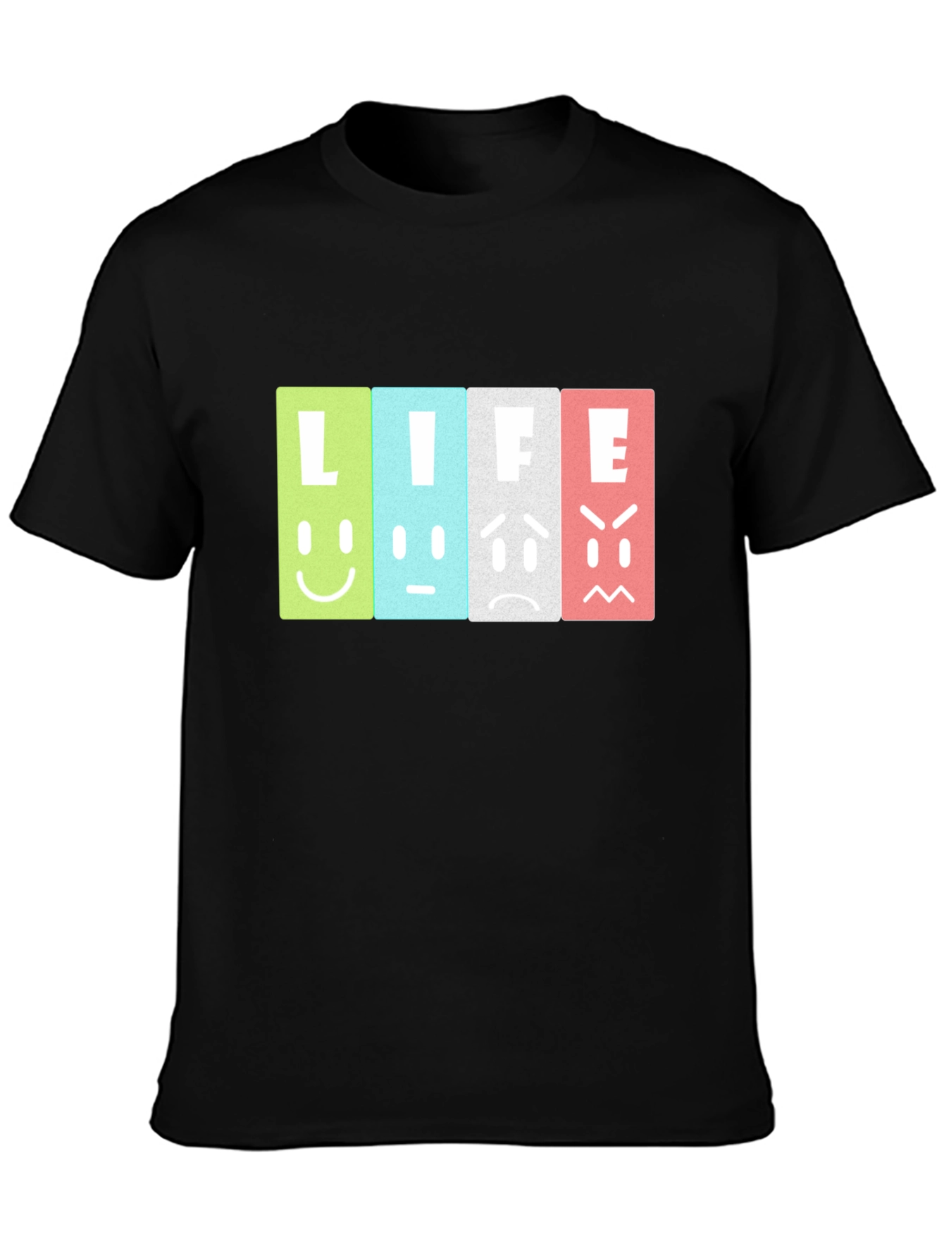 Life Moods Graphic Tee - Black Unisex T-Shirt