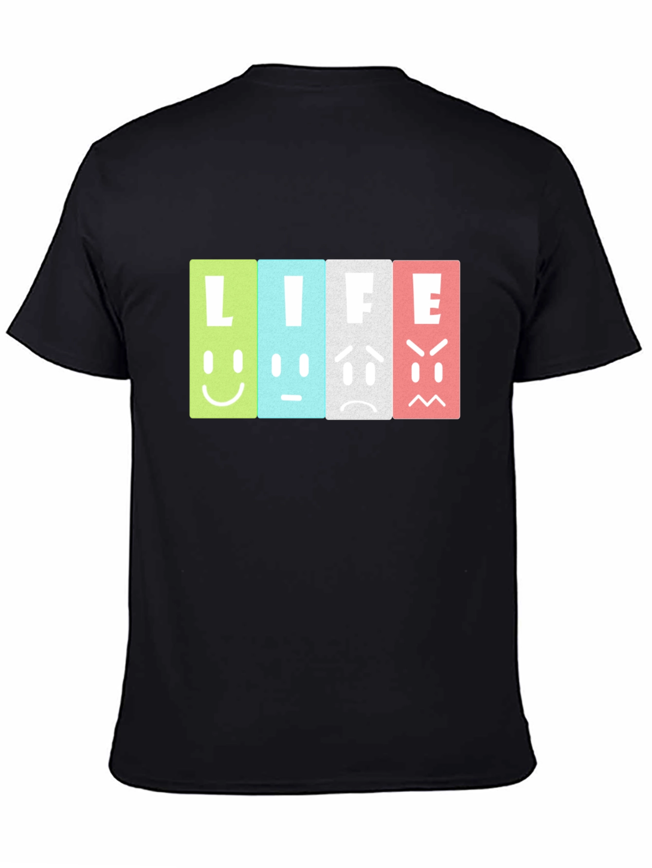 Life Moods Graphic Tee - Black Unisex T-Shirt