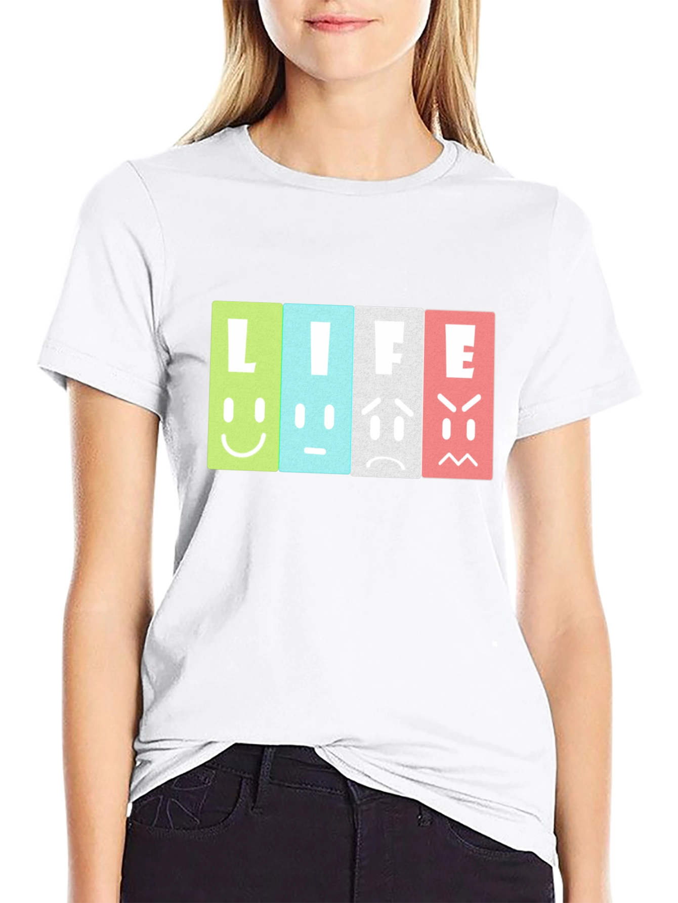 Life Moods Graphic Tee - Black Unisex T-Shirt