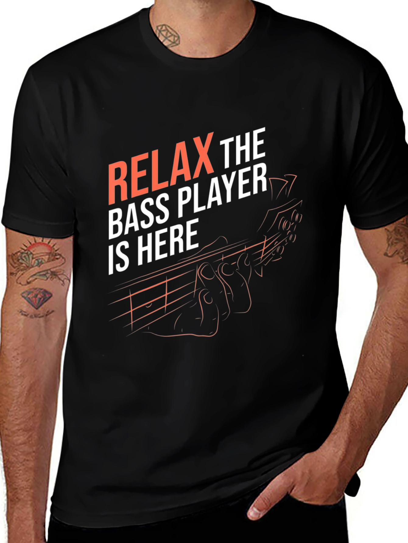 Relax Bass Player Graphic T-Shirt