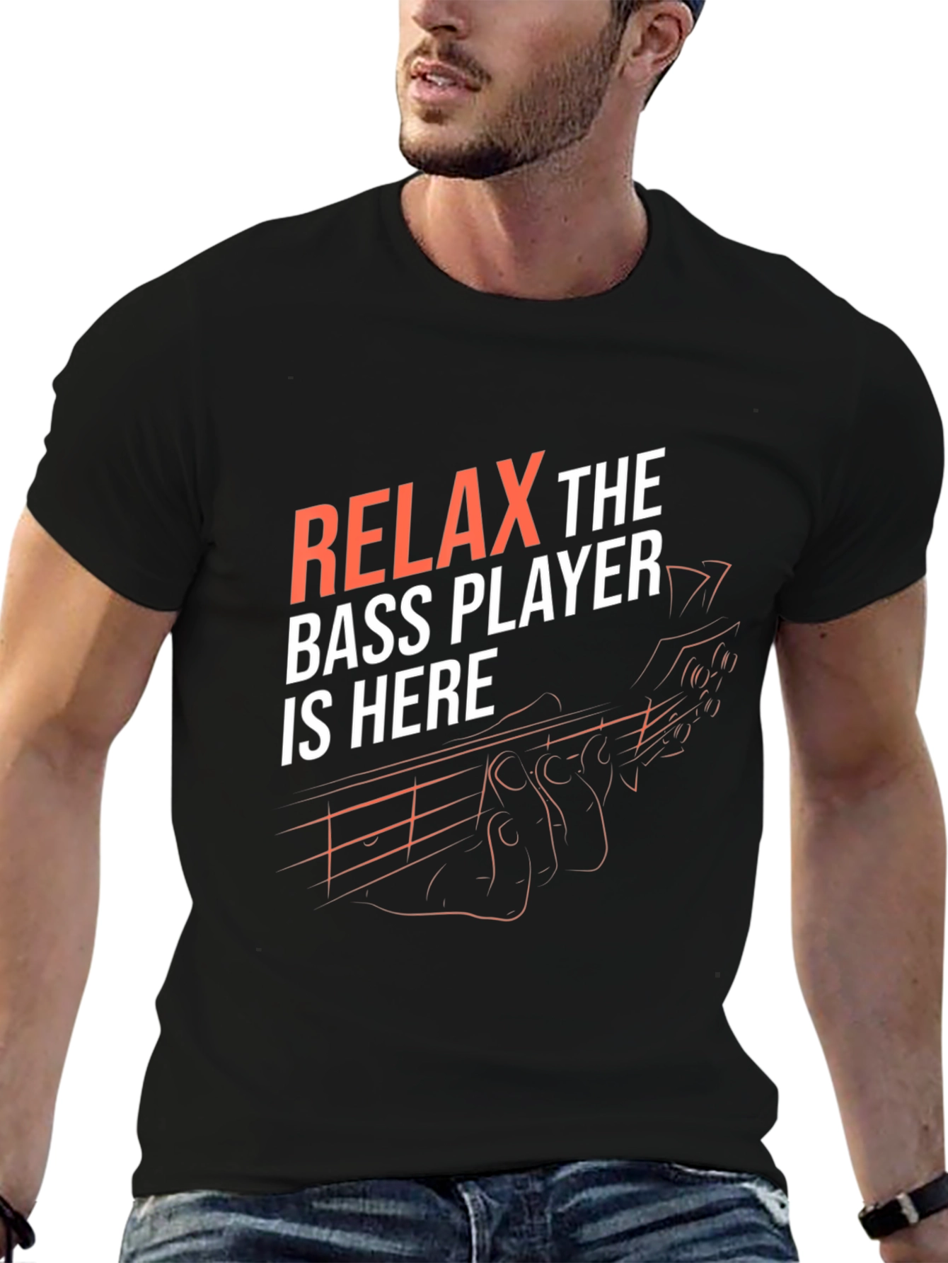 Relax Bass Player Graphic T-Shirt