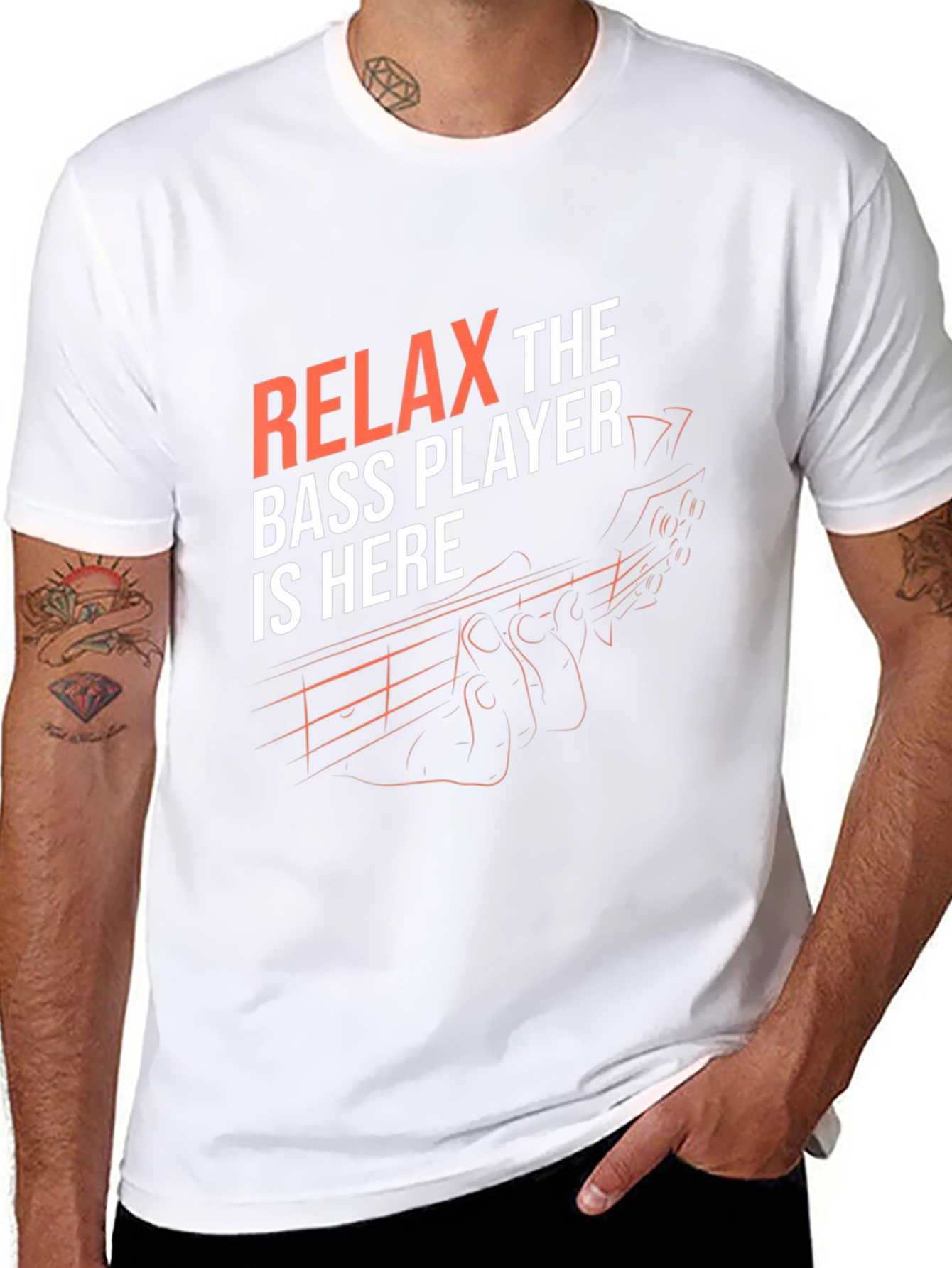 Relax Bass Player Graphic T-Shirt