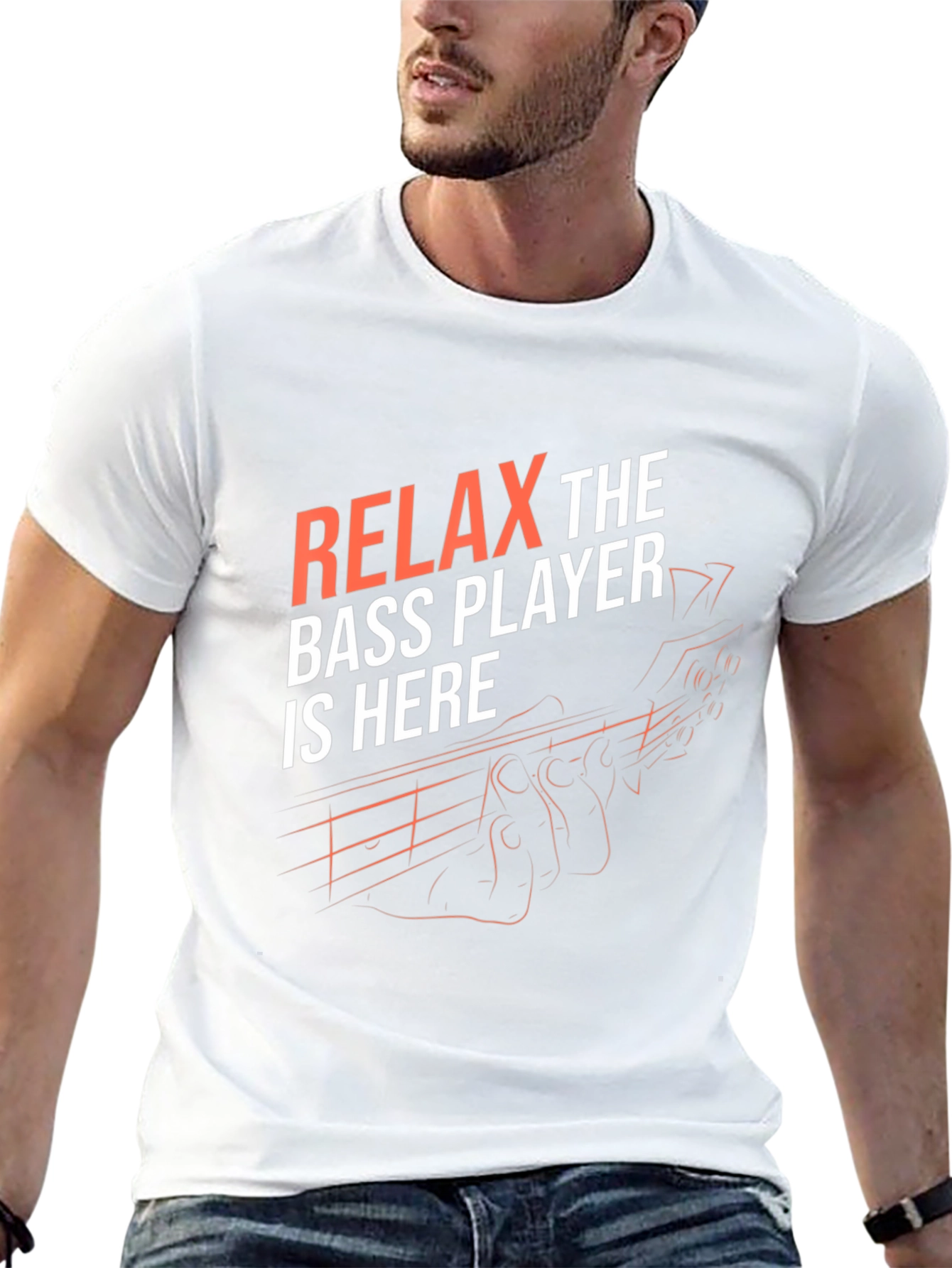 Relax Bass Player Graphic T-Shirt