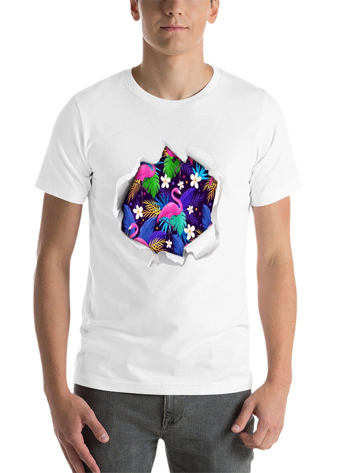 Tropical Flamingo Graphic Tee