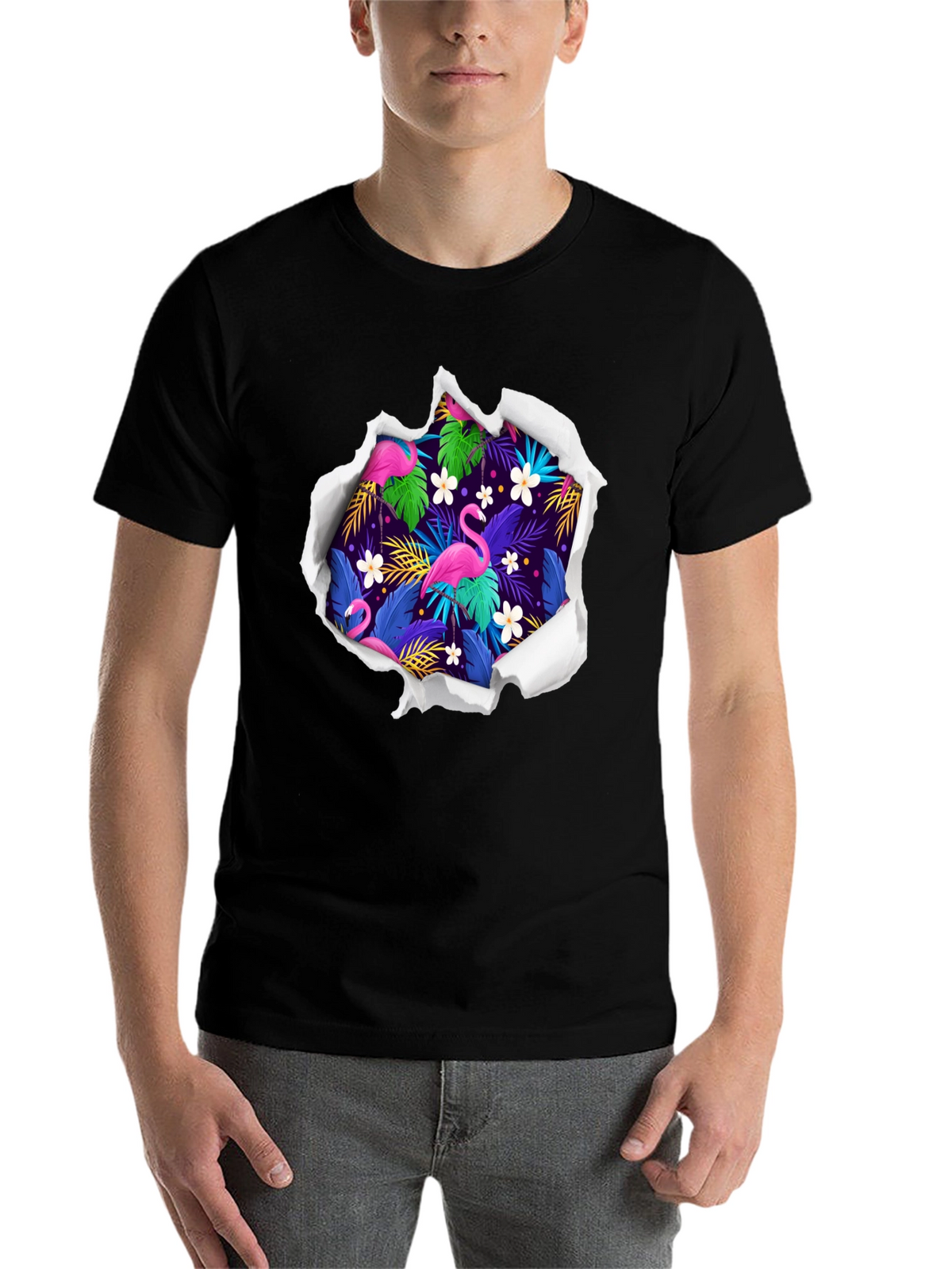Tropical Flamingo Graphic Tee