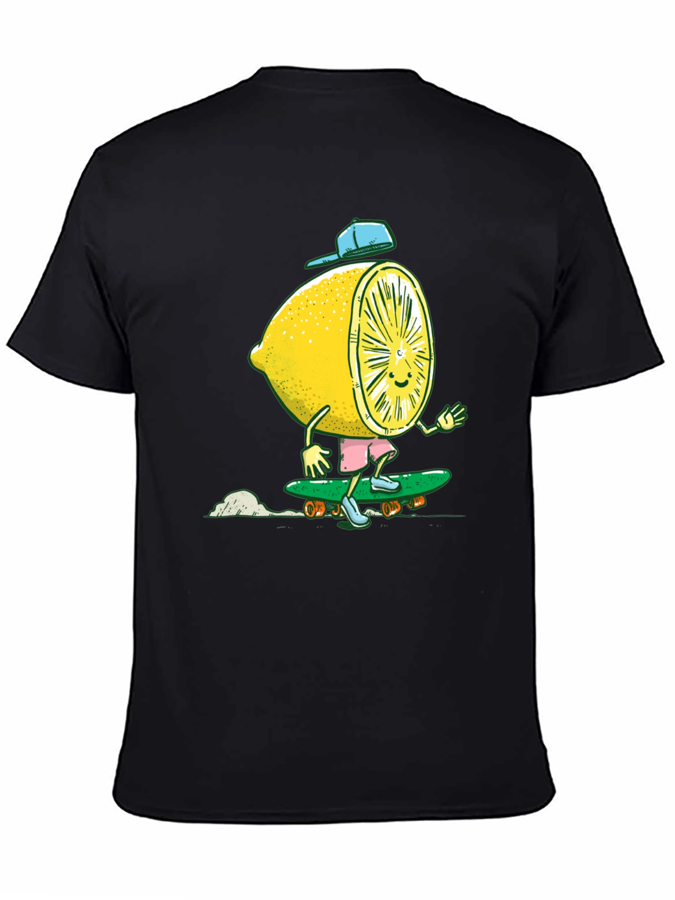 Lemon Skateboarder Graphic Tee - Cool Summer Style