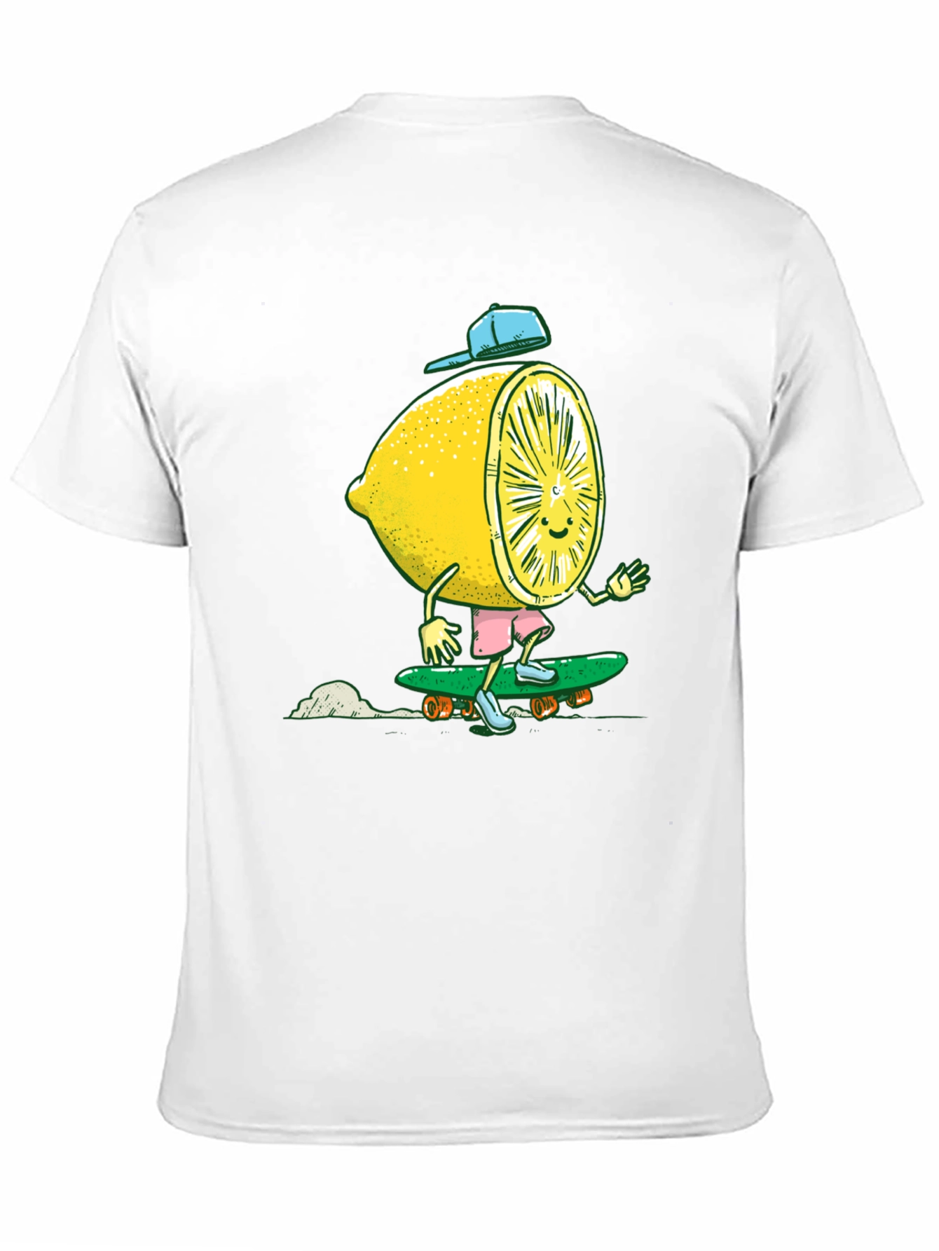 Lemon Skateboarder Graphic Tee - Cool Summer Style