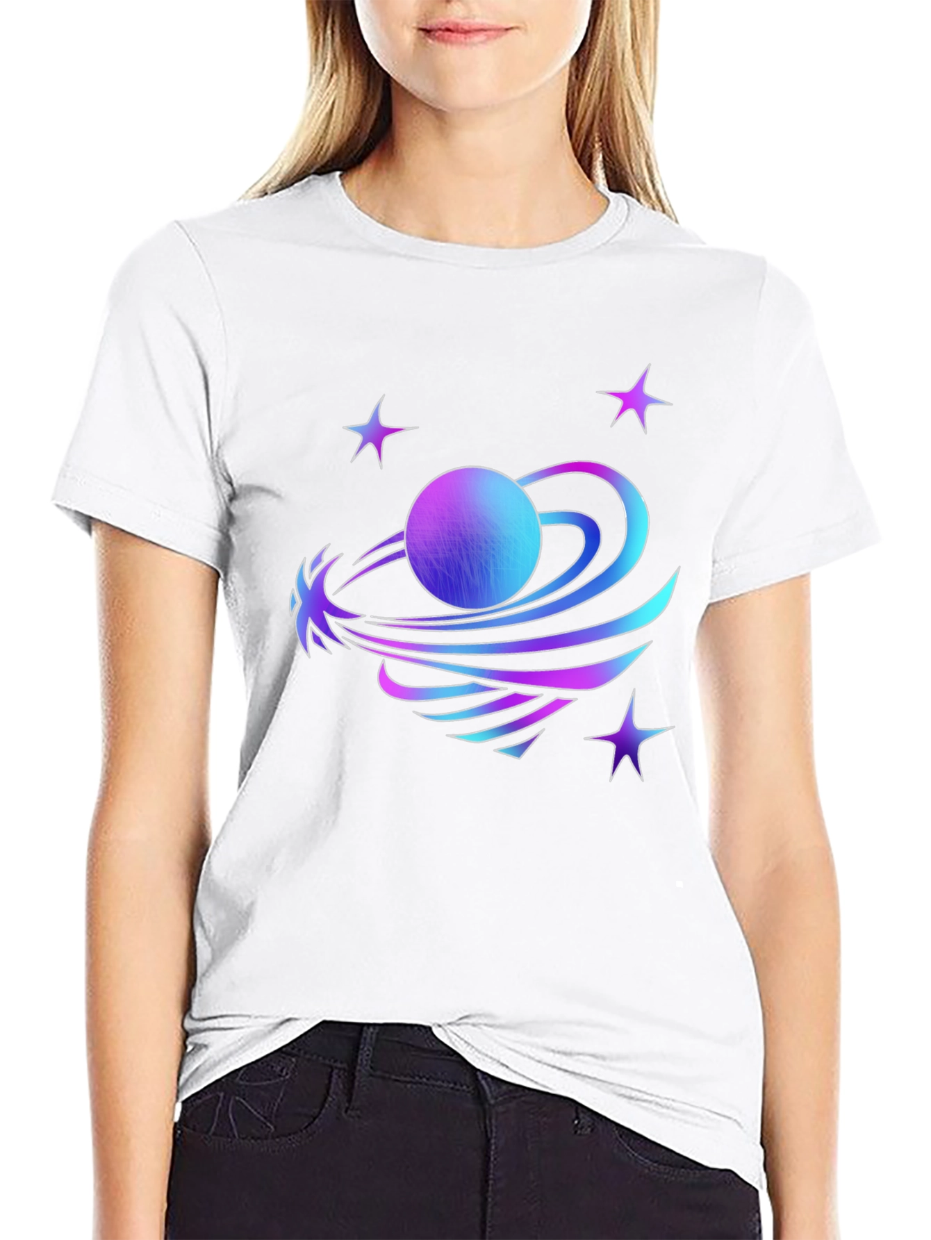 Galaxy Graphic Tee - Stylish Space Print