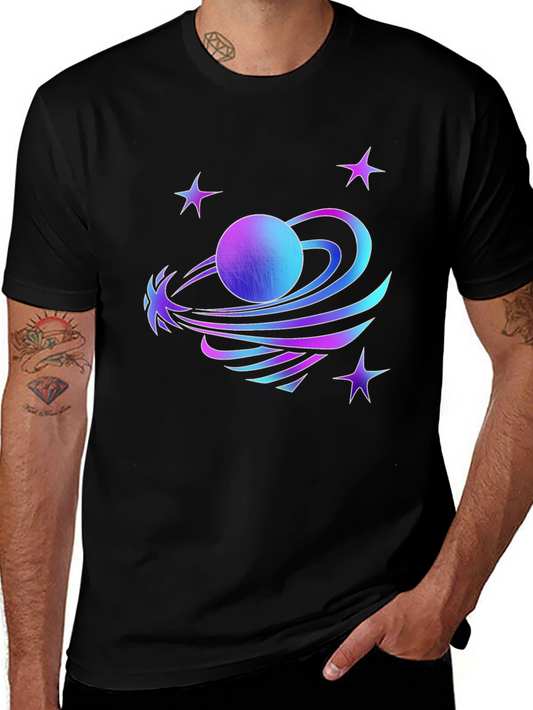 Galaxy Graphic Tee - Stylish Space Print