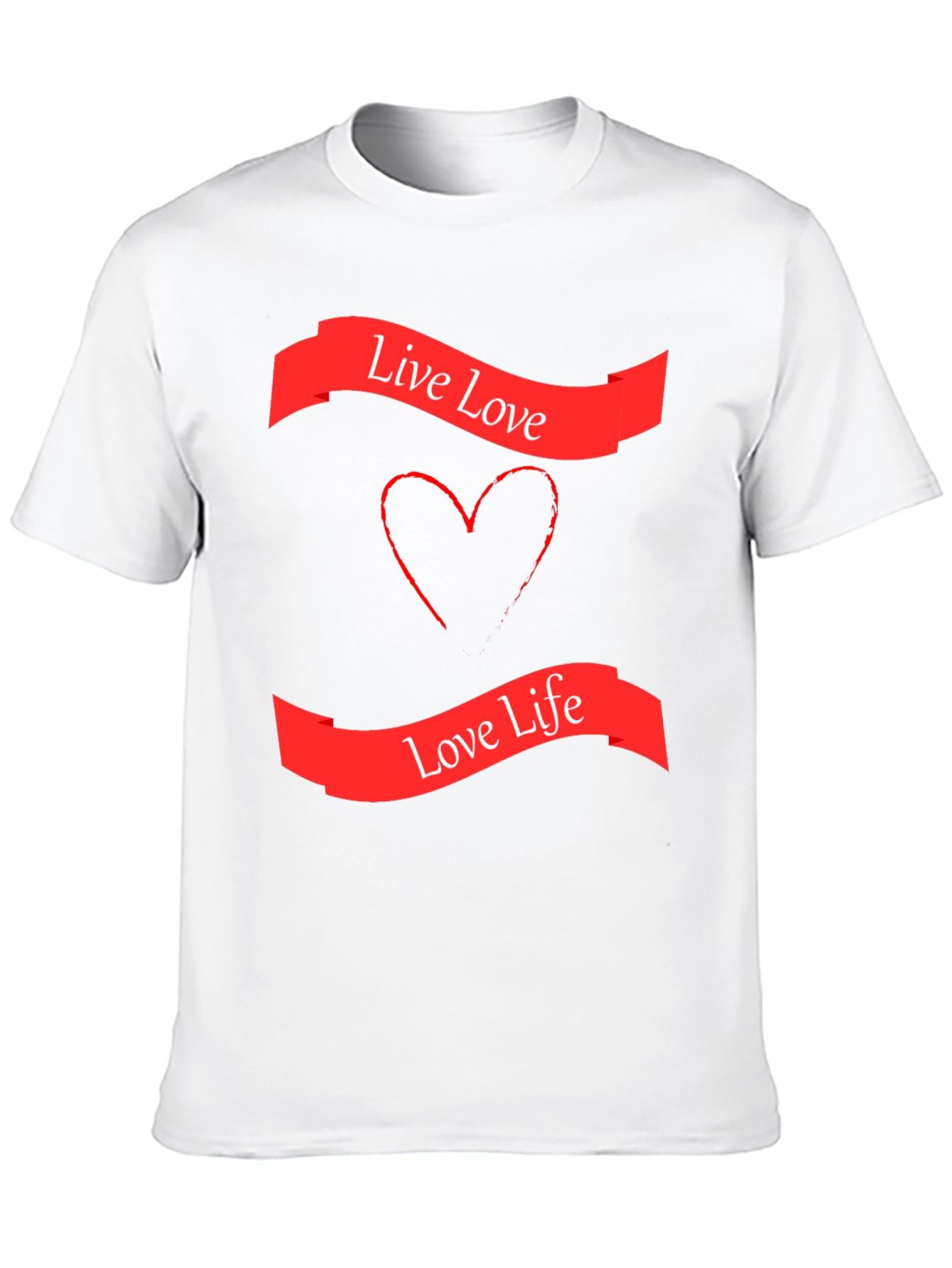 Live Love Graphic T-Shirt - Stylish Black Tee