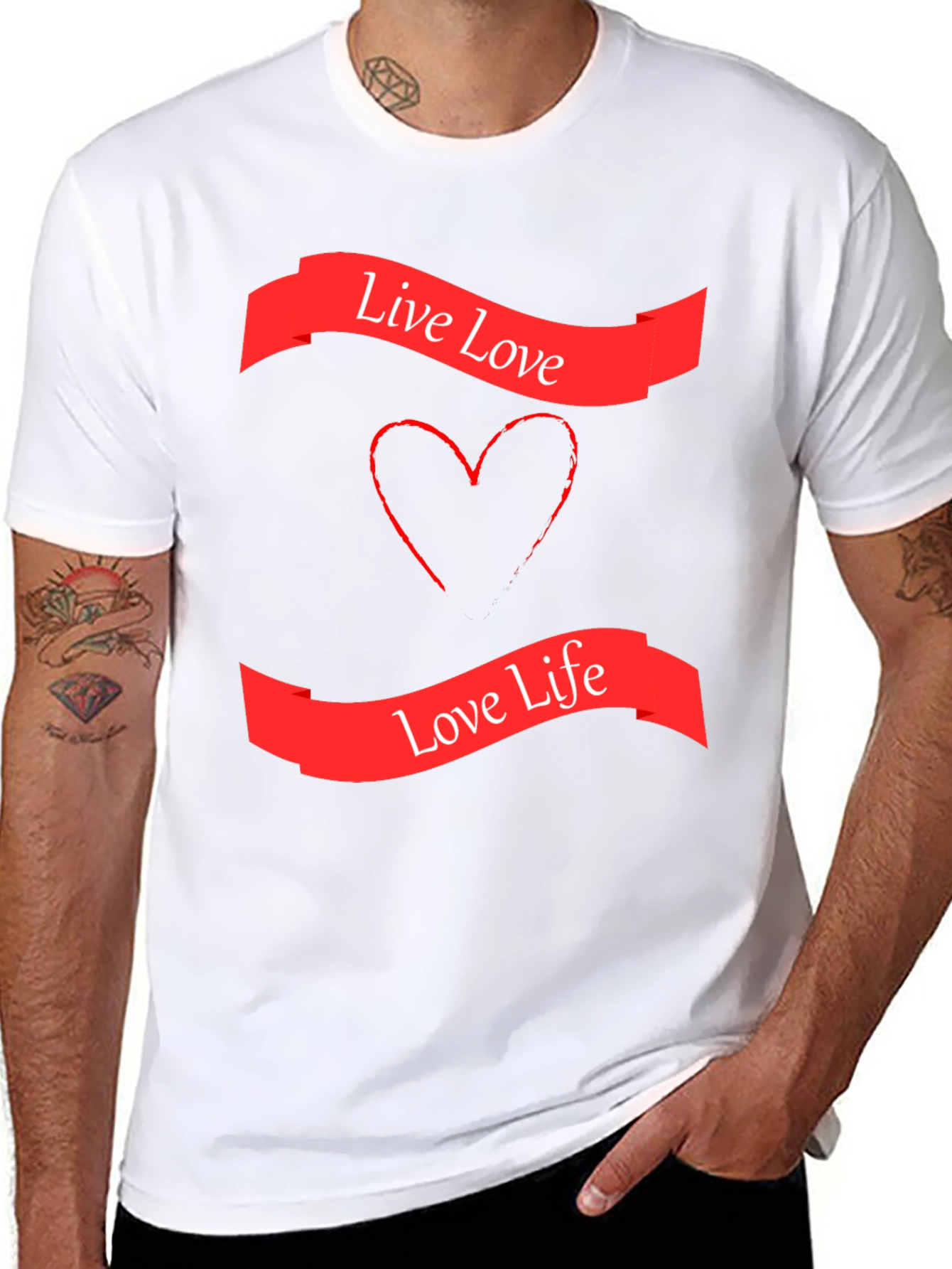 Live Love Graphic T-Shirt - Stylish Black Tee