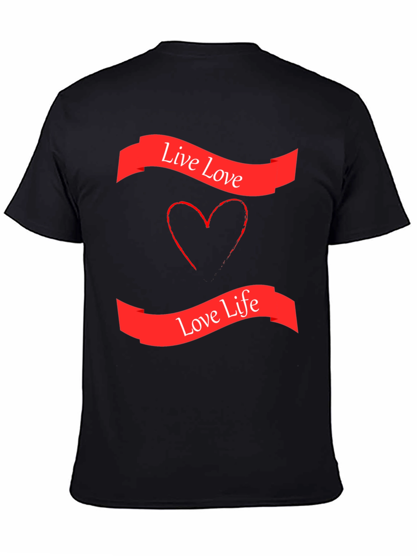 Live Love Graphic T-Shirt - Stylish Black Tee