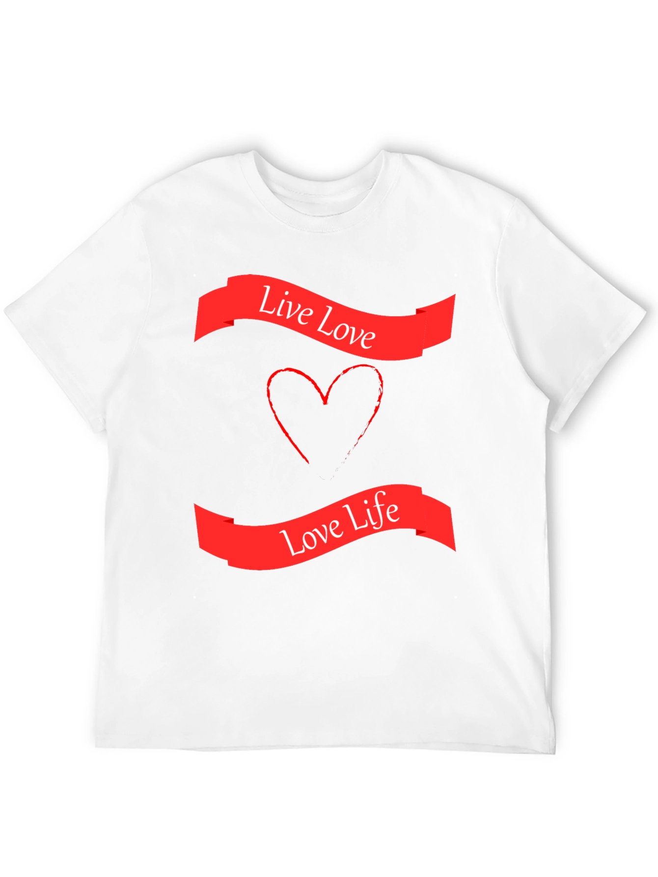 Live Love Graphic T-Shirt - Stylish Black Tee