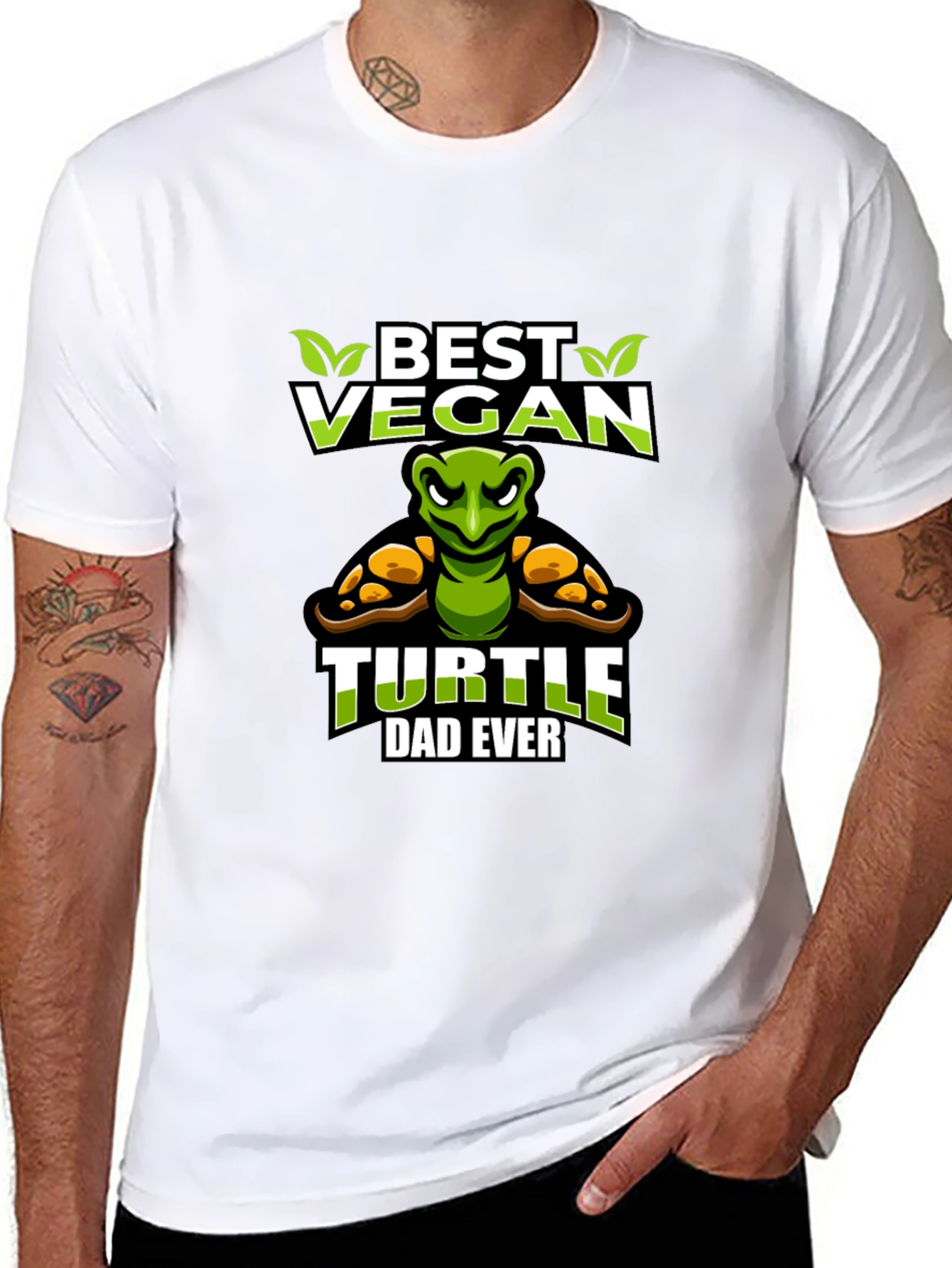 Best Vegan Turtle Dad Ever T-Shirt