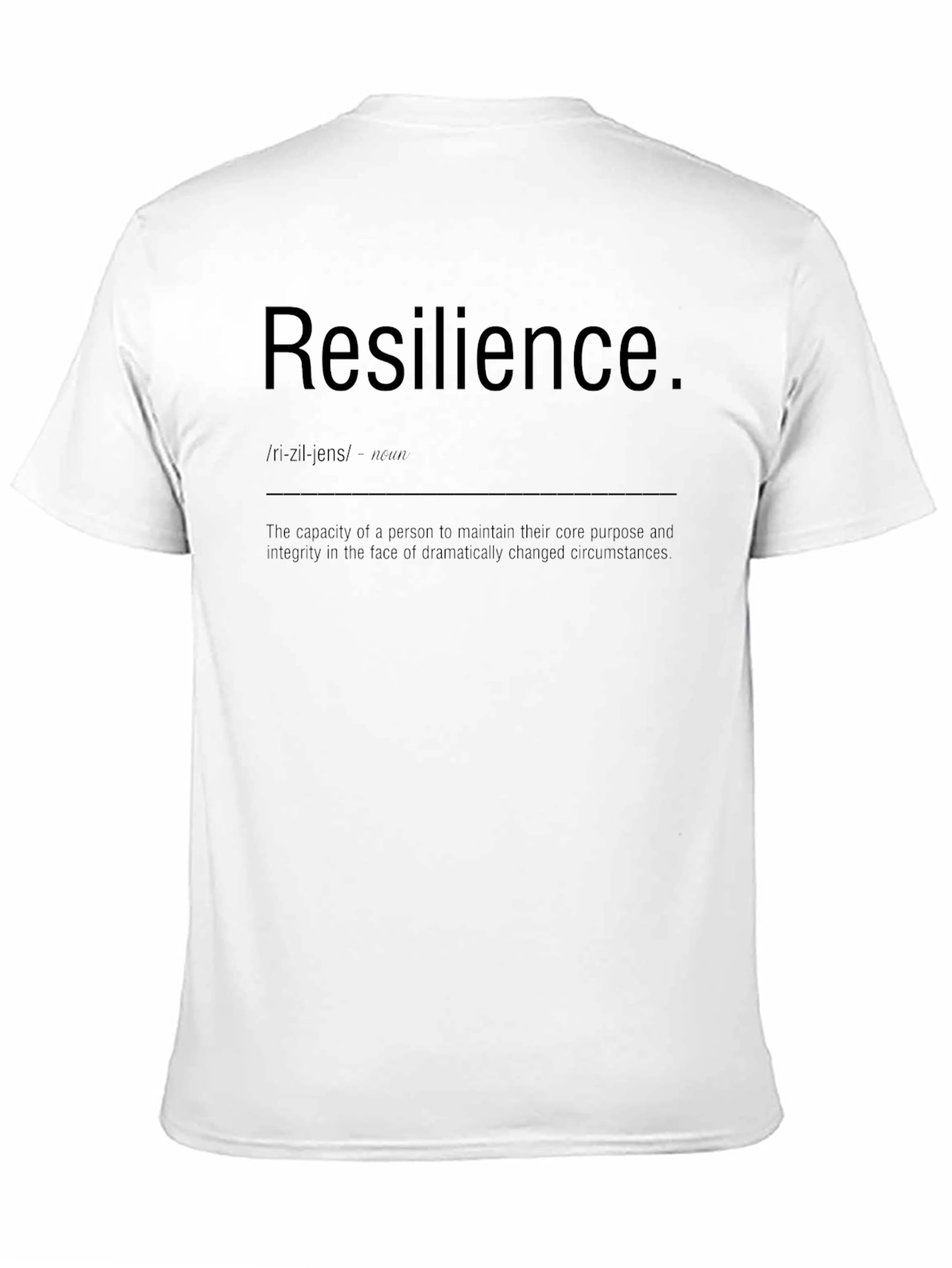 Resilience Definition Graphic Tee - Motivational