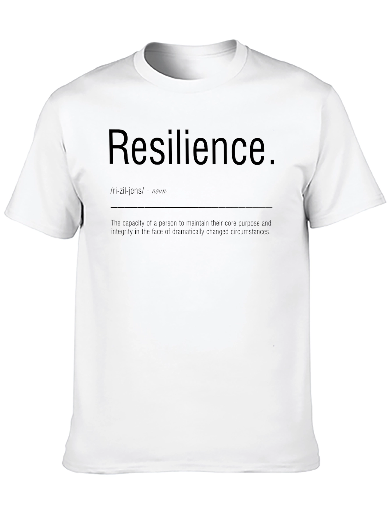Resilience Definition Graphic Tee - Motivational