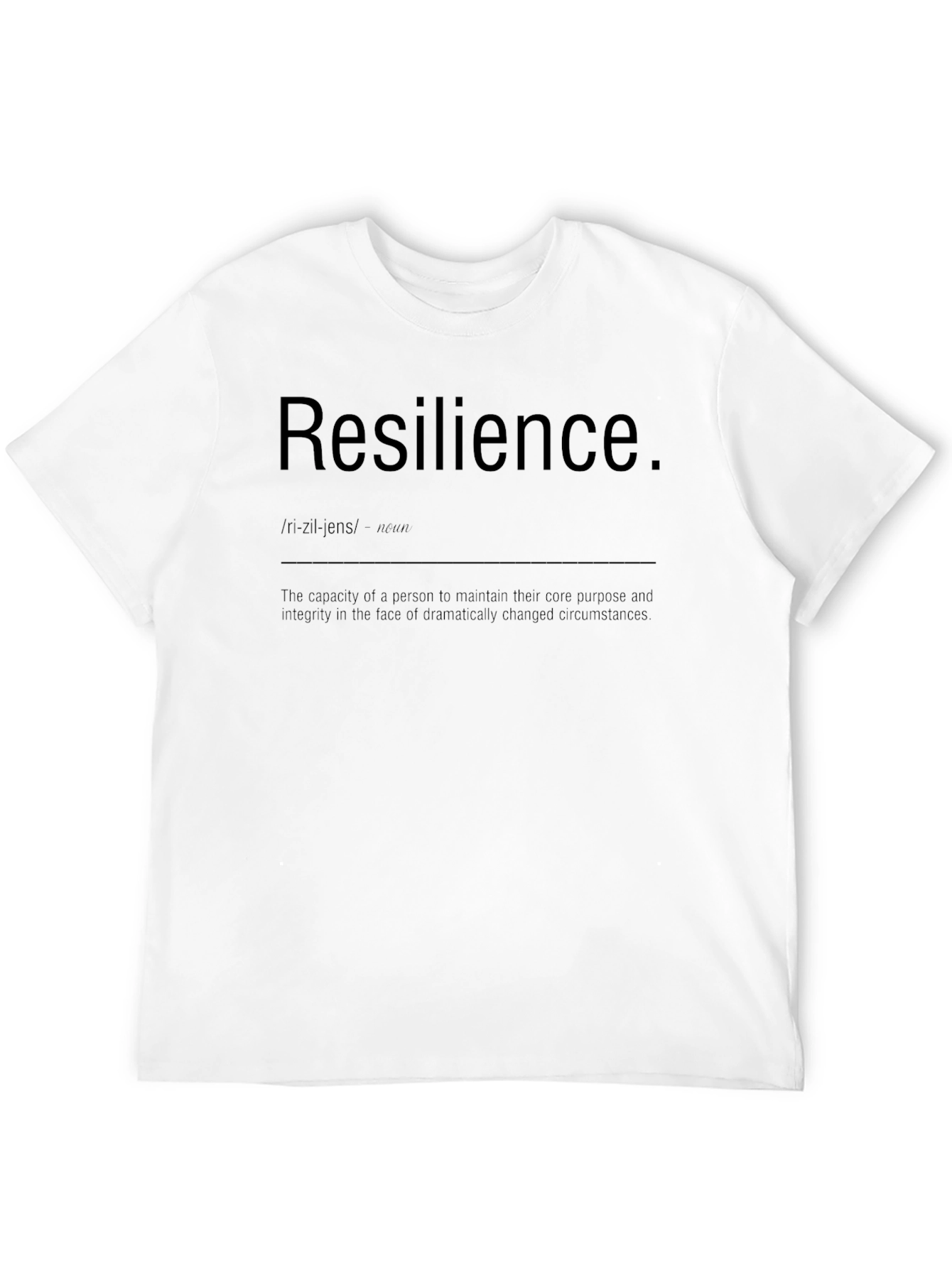 Resilience Definition Graphic Tee - Motivational