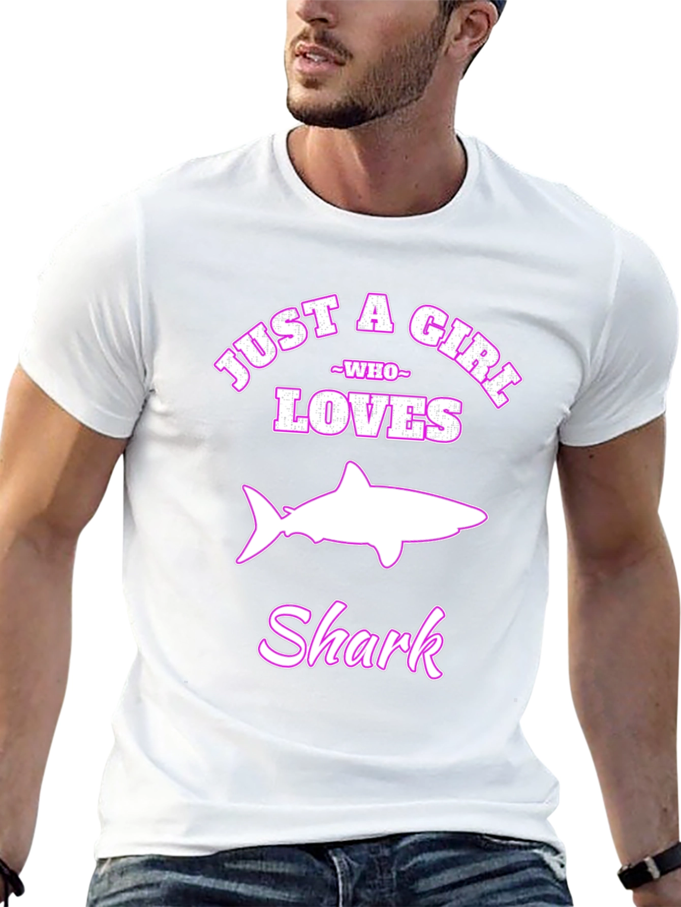 Just a Girl Who Loves Sharks T-Shirt