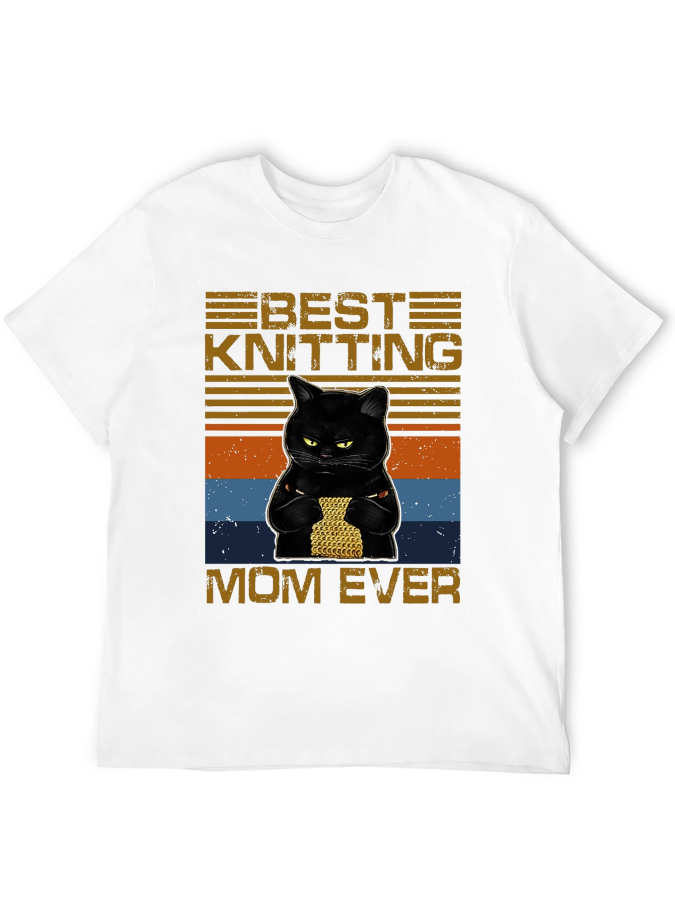 Best Knitting Mom Ever T-Shirt Cat Knit
