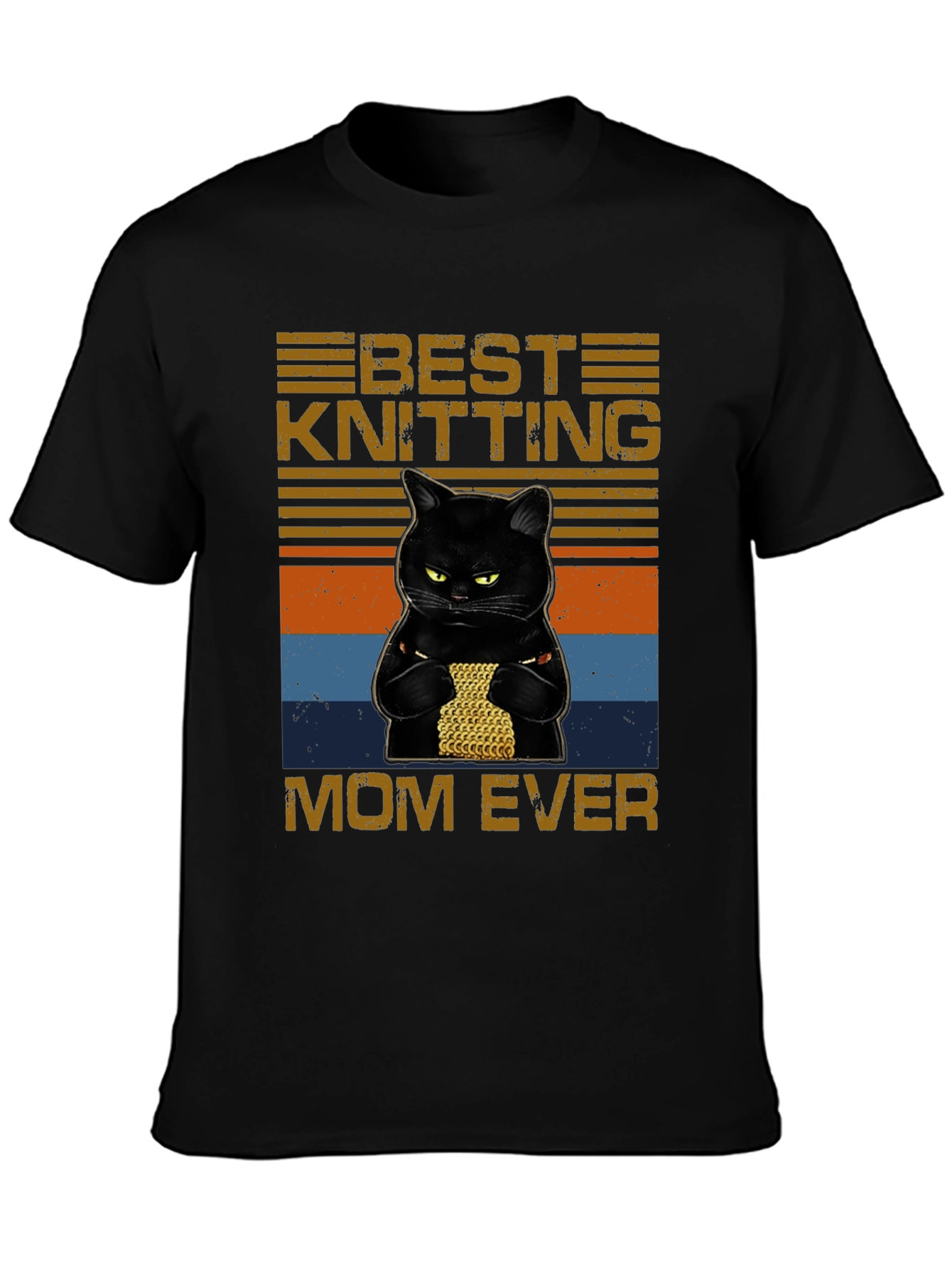 Best Knitting Mom Ever T-Shirt Cat Knit